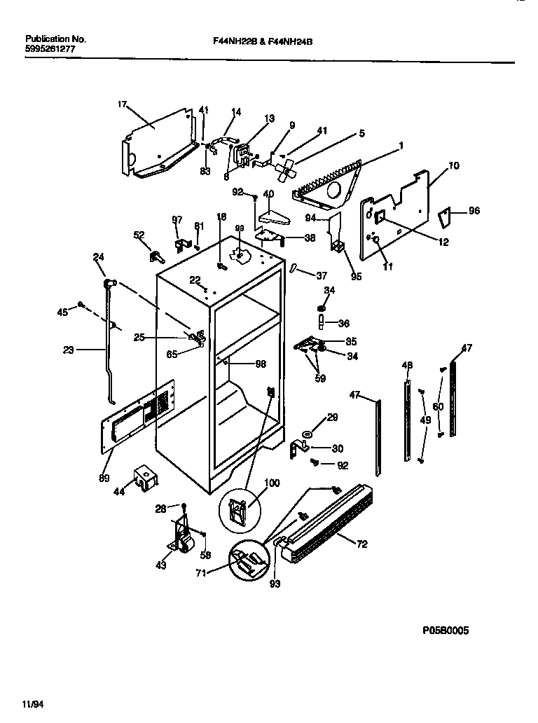 05 - CABINET W/ FAN ASSEMBLY