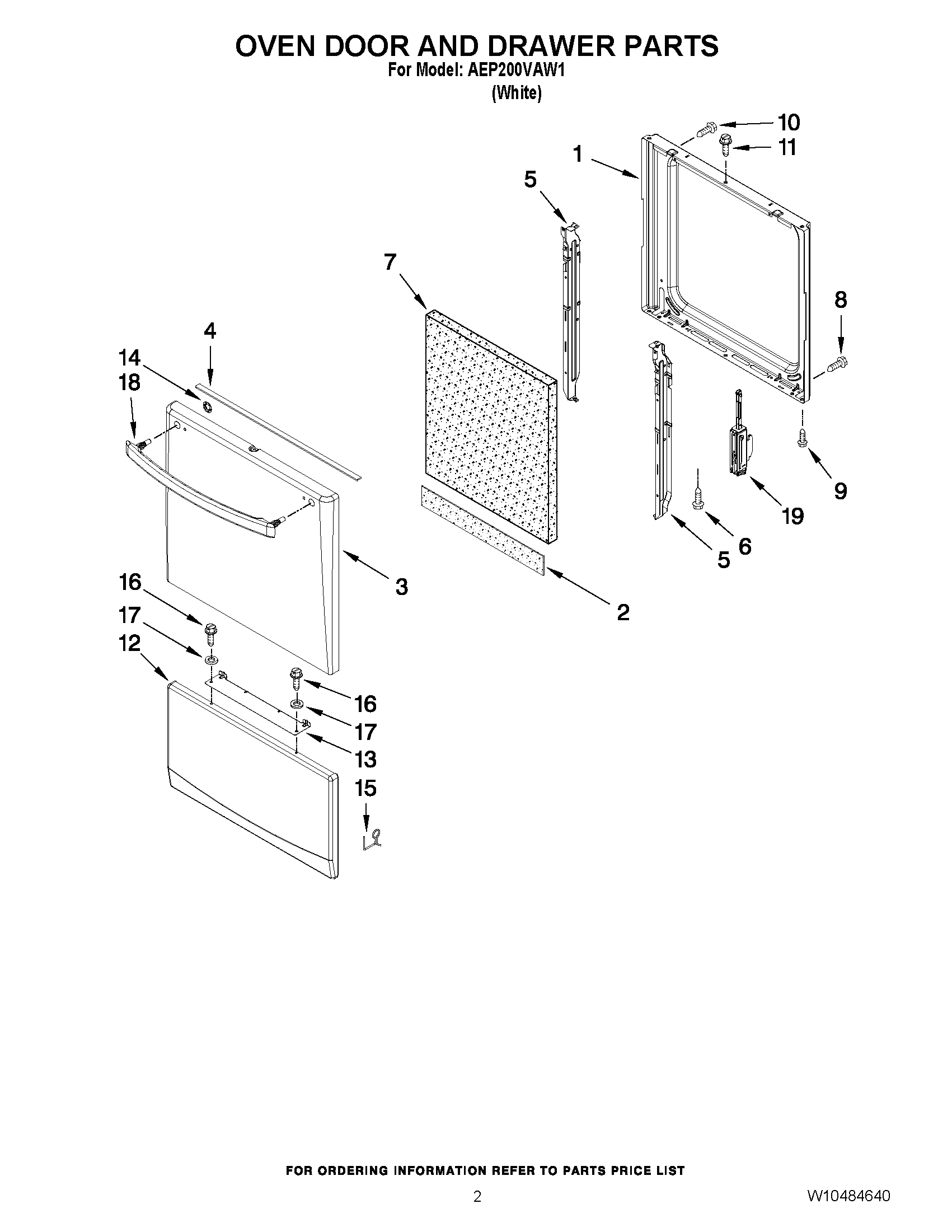 02 - OVEN DOOR AND DRAWER PARTS