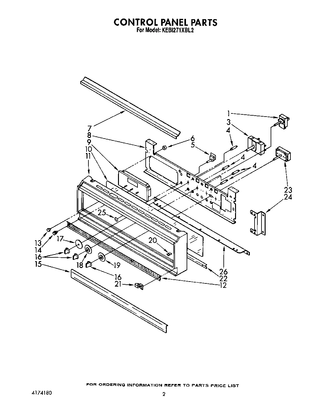 02 - CONTROL PANEL, LIT/OPTIONAL