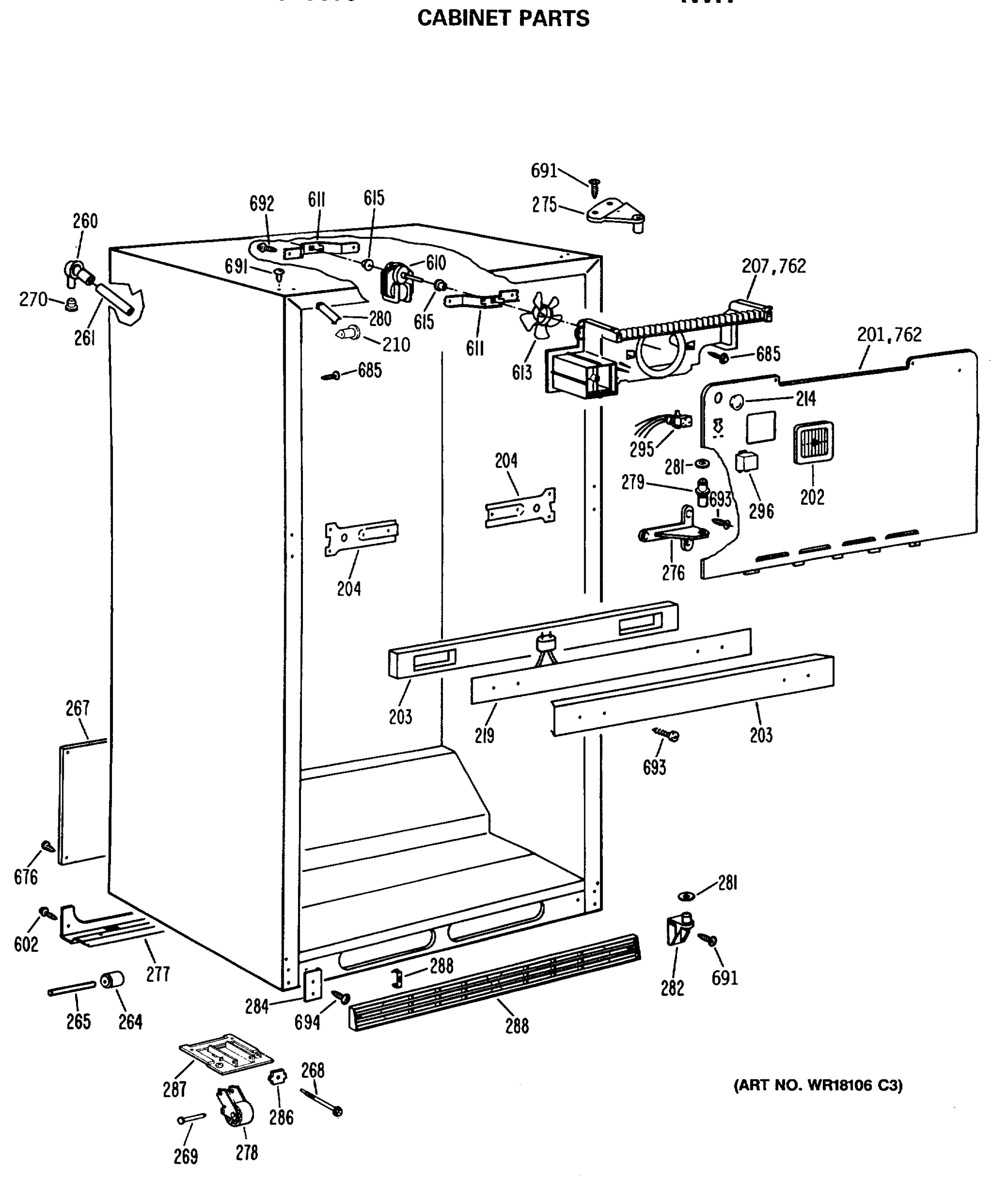 CABINET PARTS