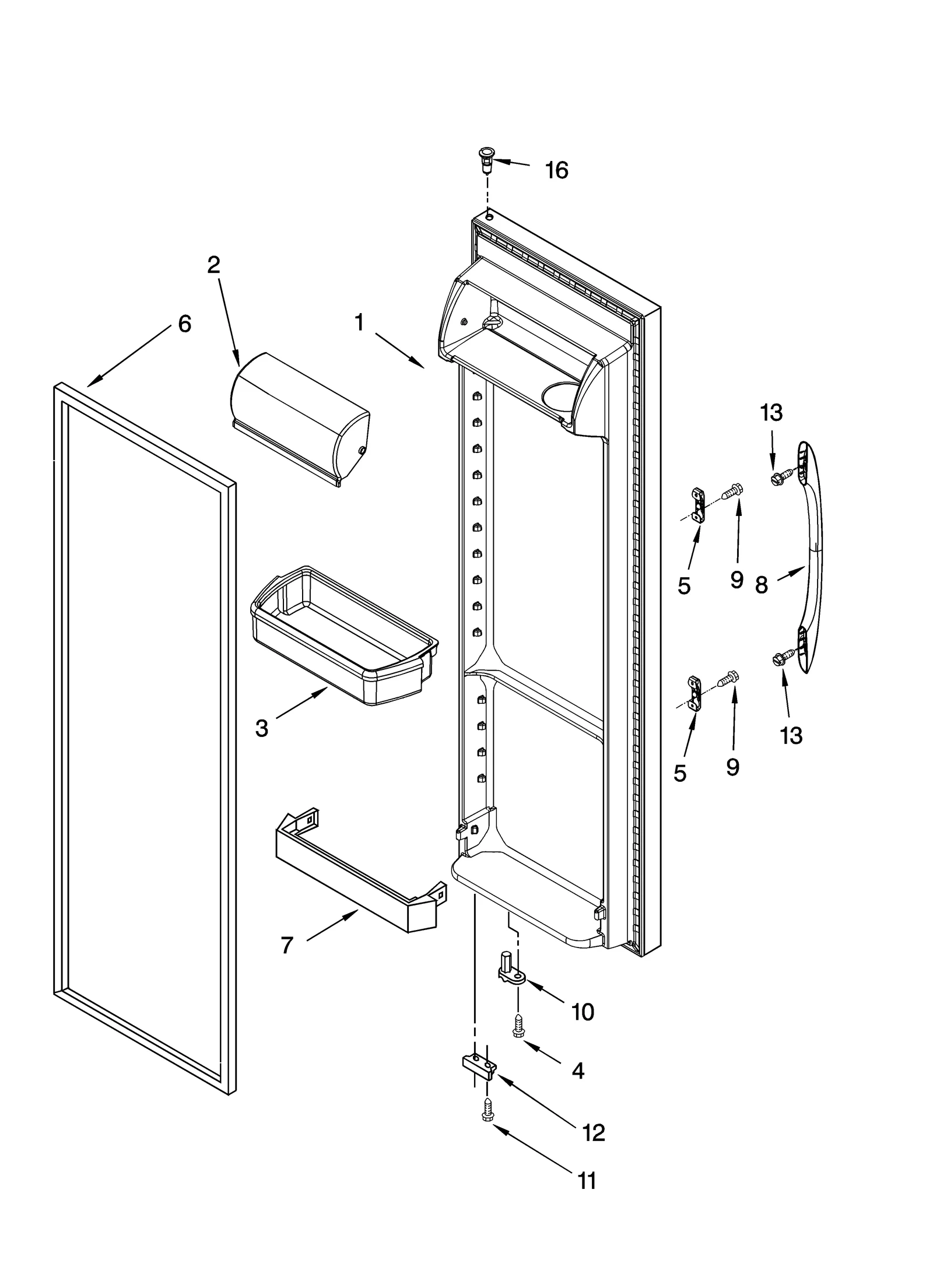 REFRIGERATOR DOOR PARTS