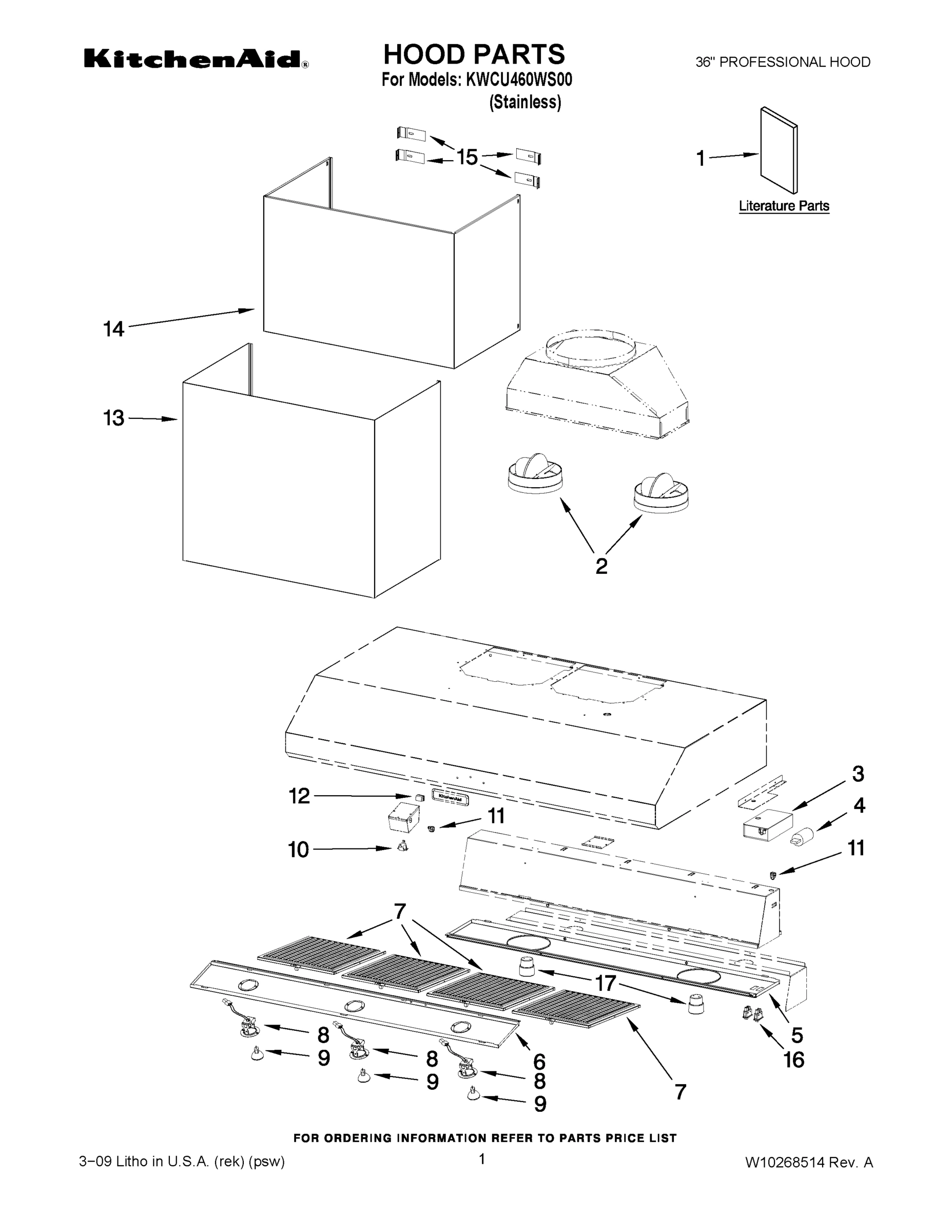 01 - HOOD PARTS