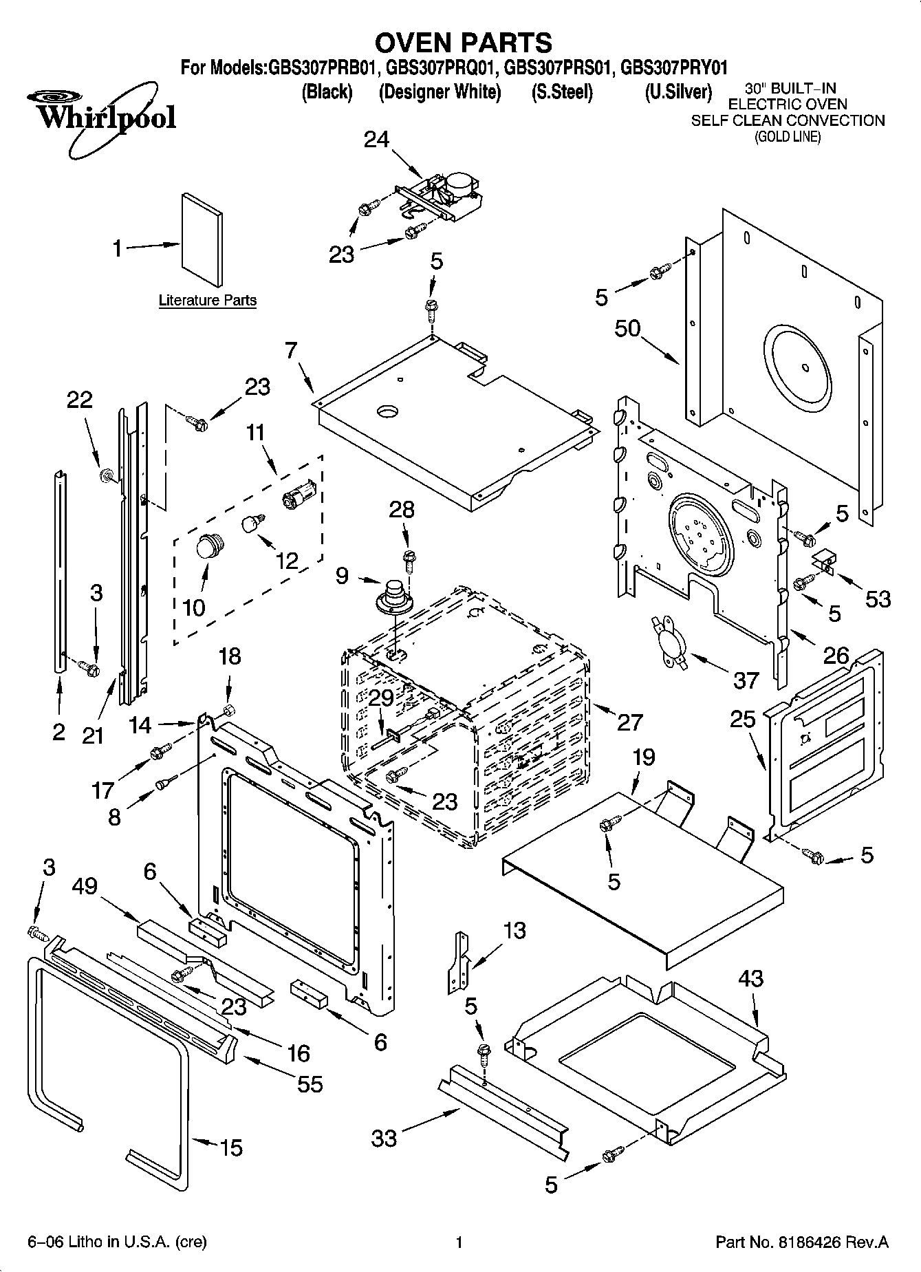 01 - OVEN PARTS