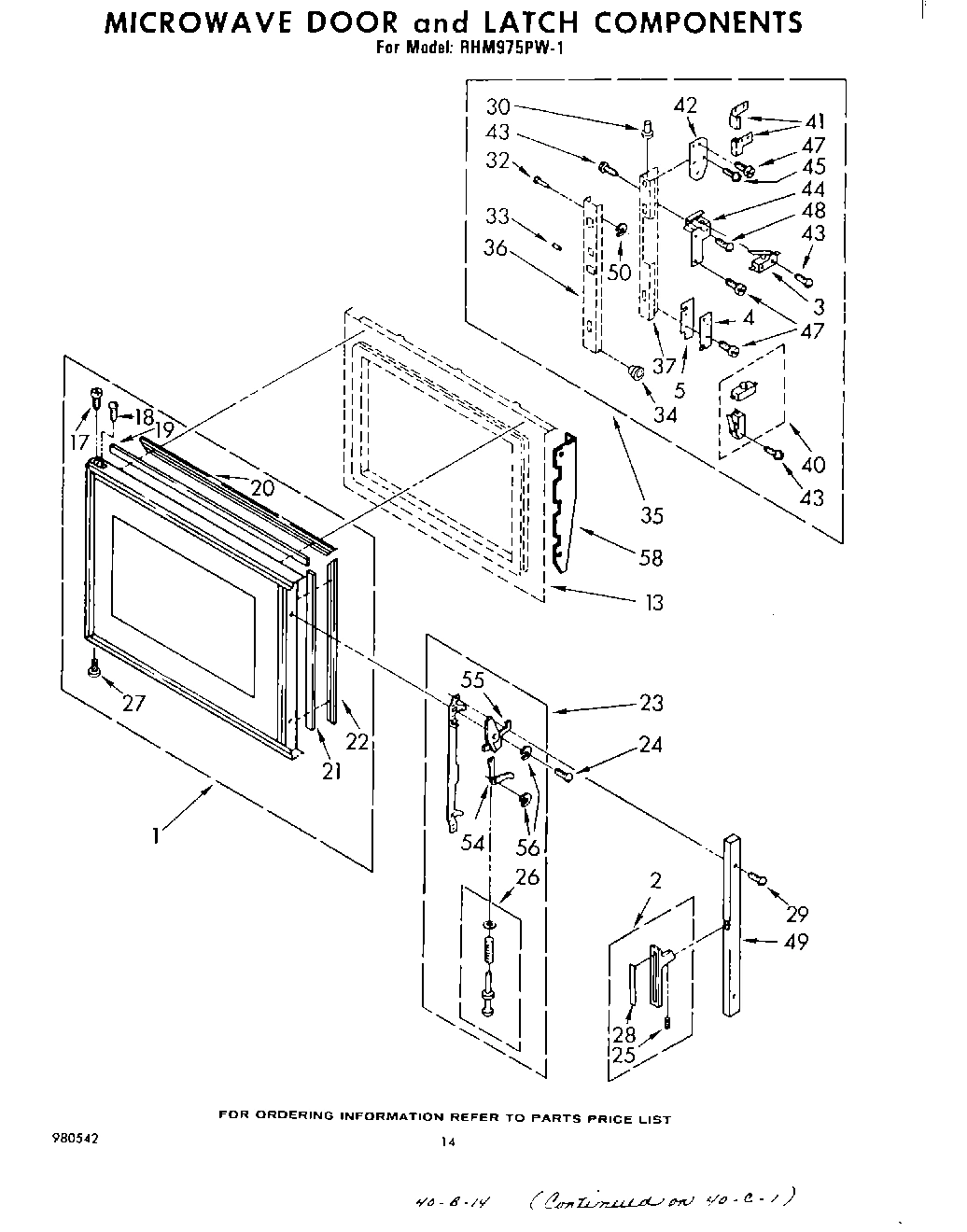 09 - MICROWAVE DOOR AND LATCH