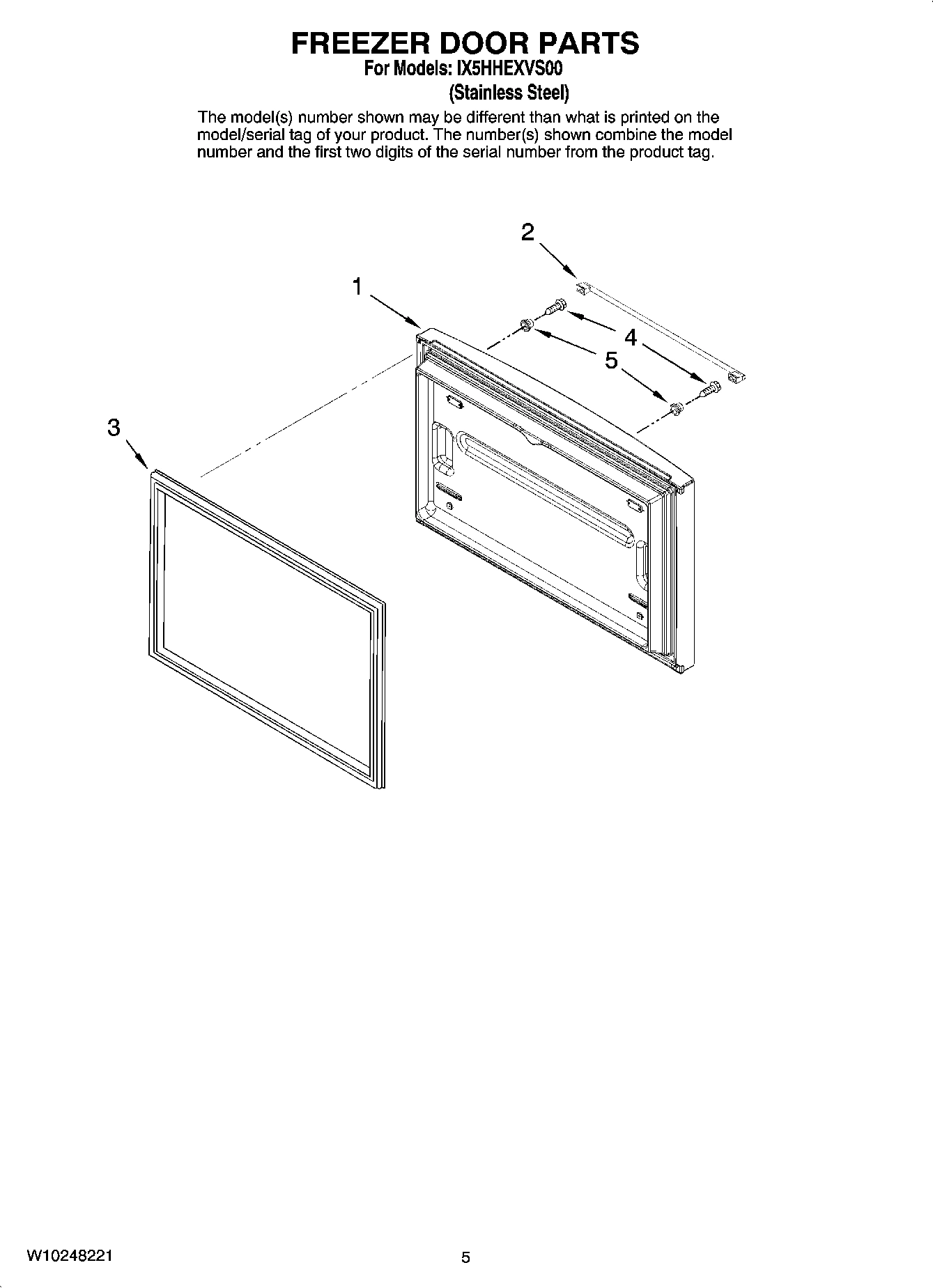 03 - FREEZER DOOR PARTS