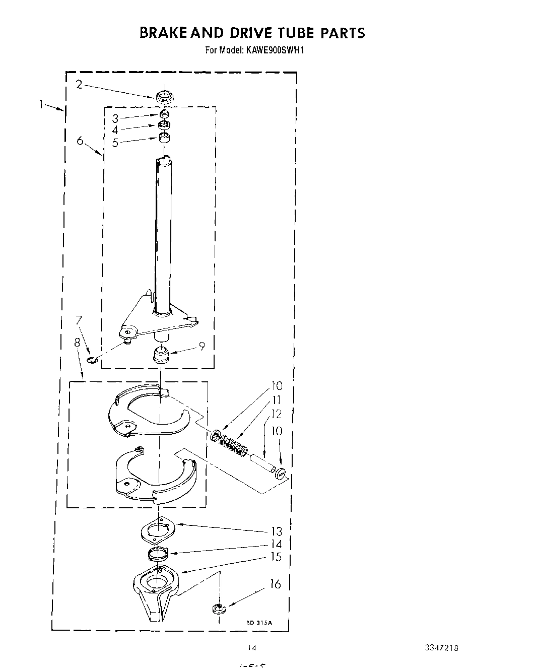 10 - BRAKE AND DRIVE TUBE