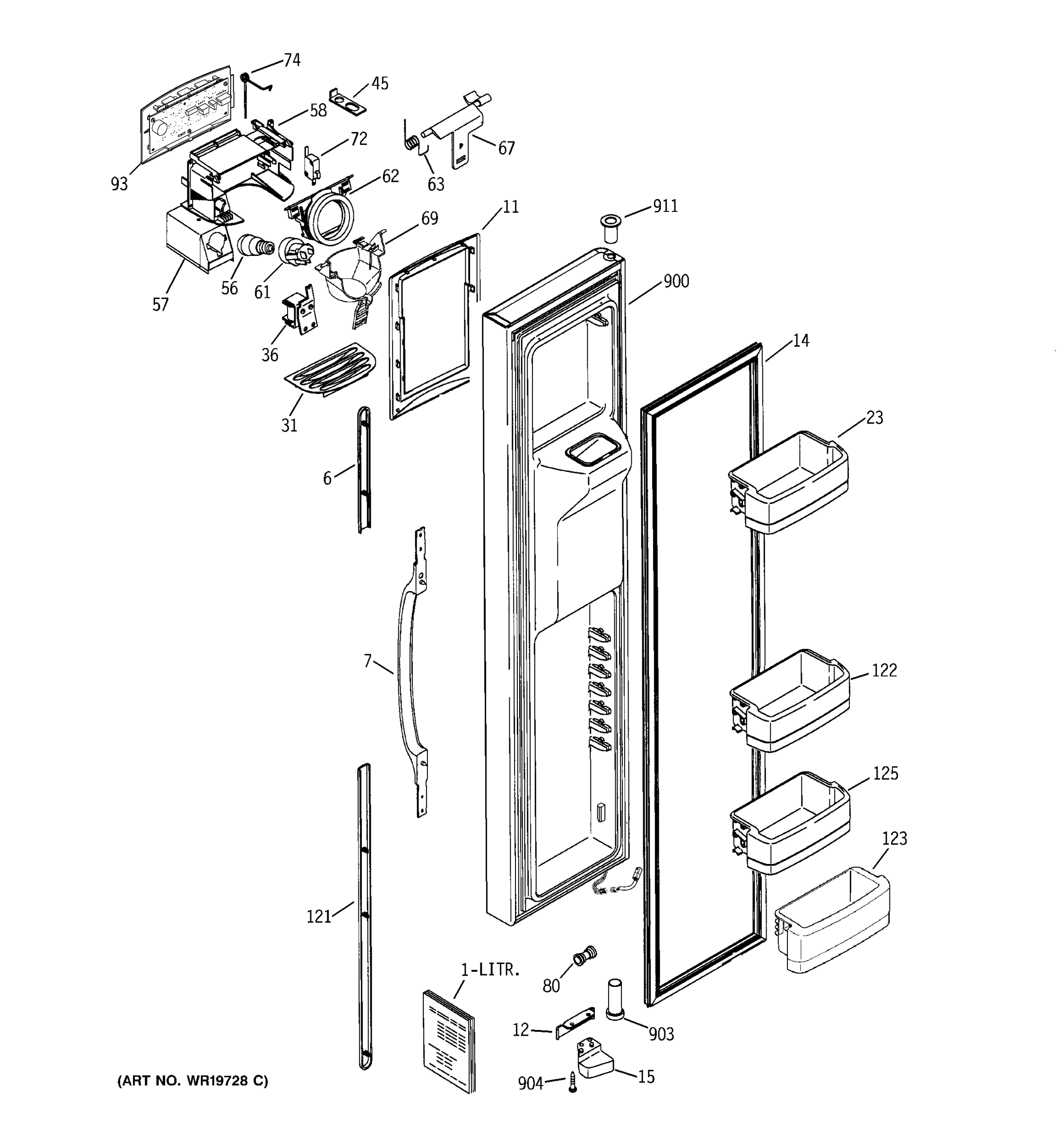 FREEZER DOOR