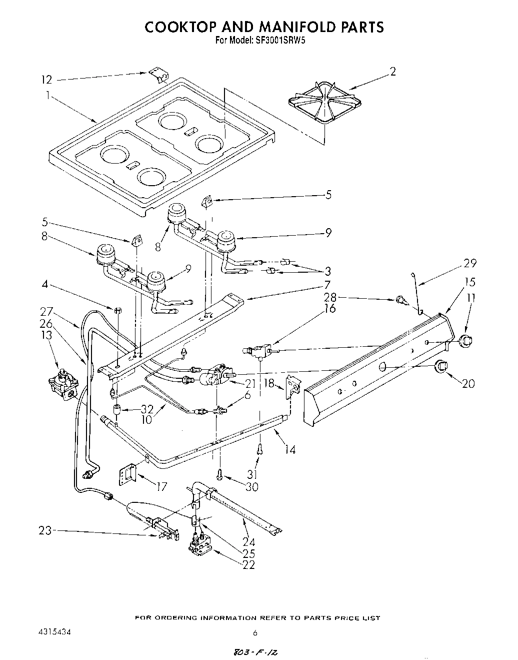 05 - COOK TOP AND MANIFOLD , LITERATURE
