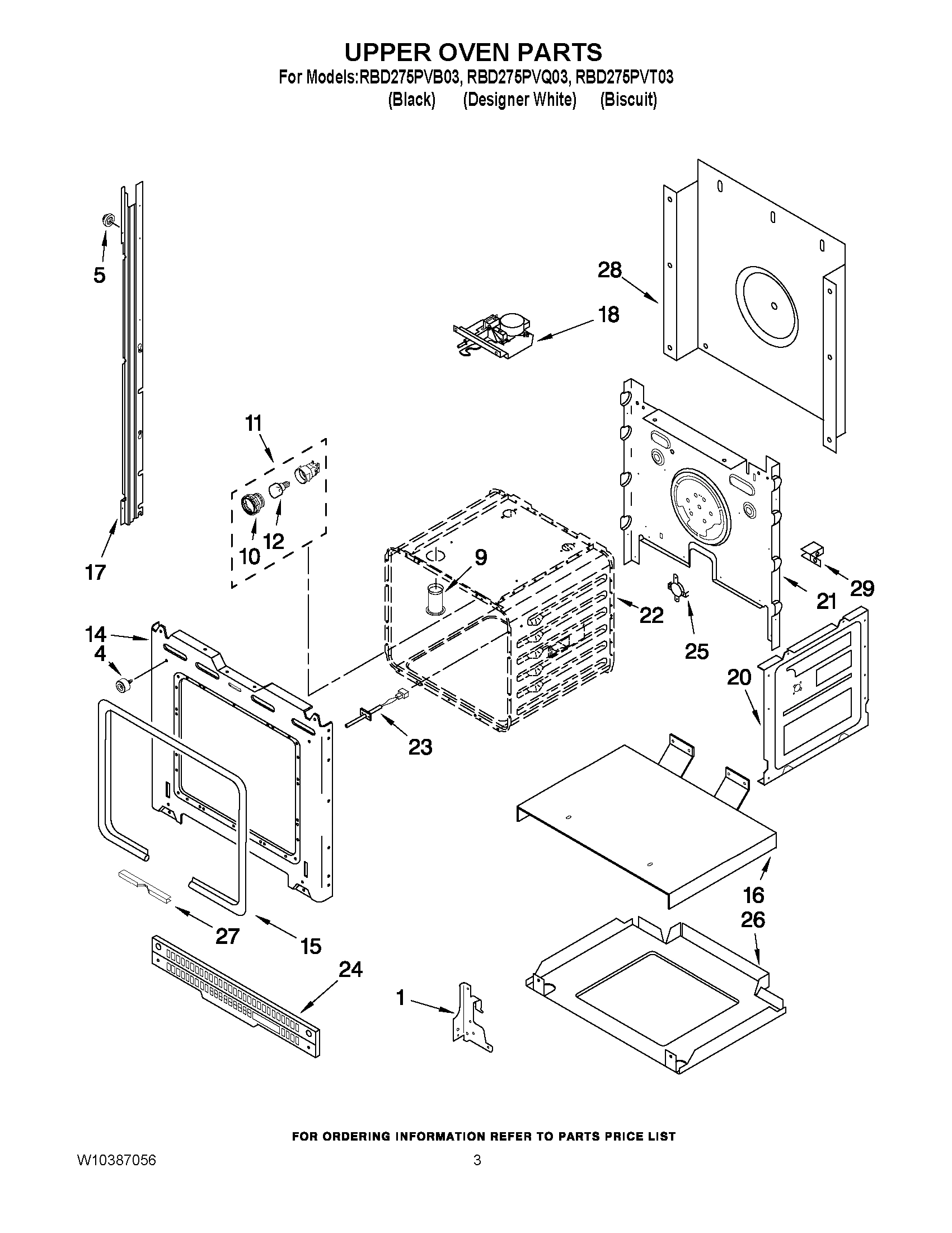 02 - UPPER OVEN PARTS