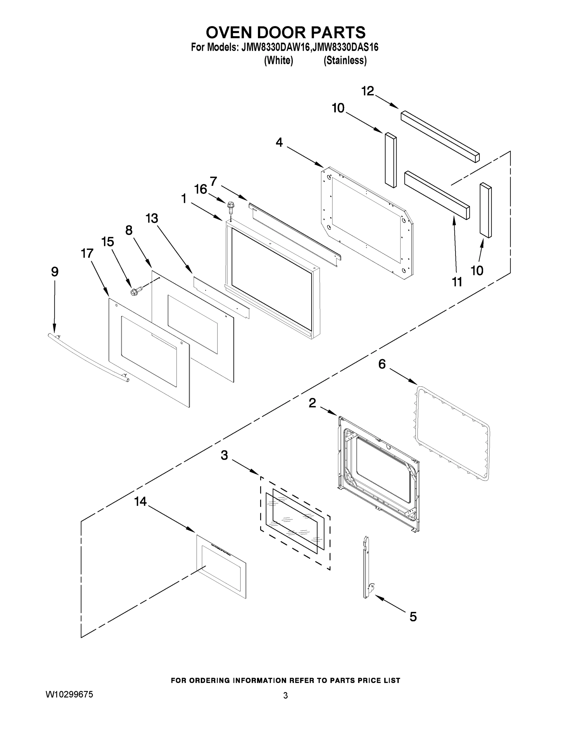 02 - OVEN DOOR PARTS