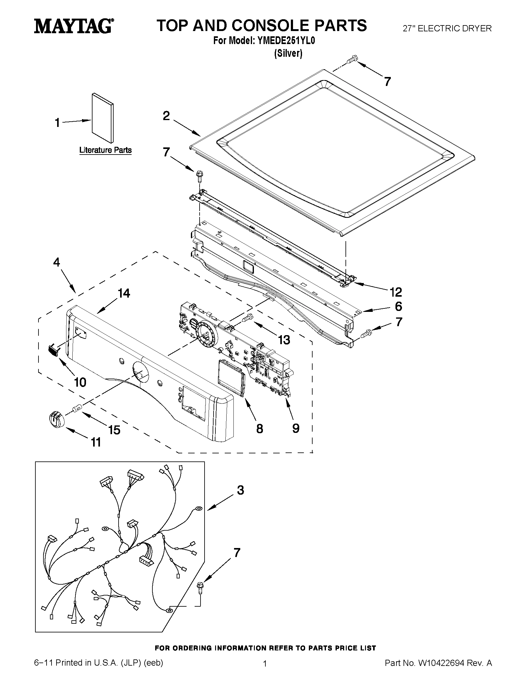 01 - TOP AND CONSOLE PARTS