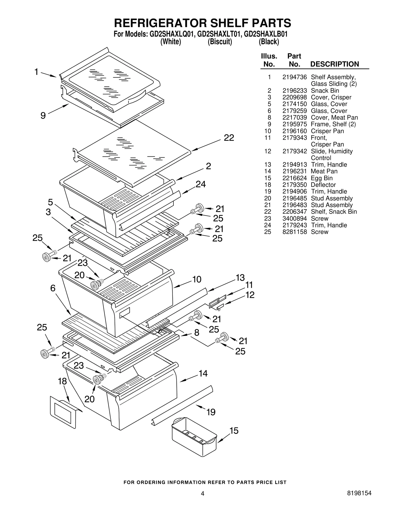 REFRIGERATOR SHELF PARTS