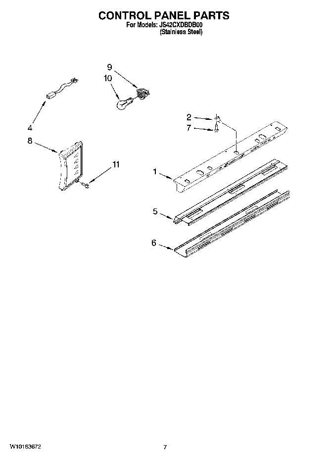 05 - CONTROL PANEL PARTS