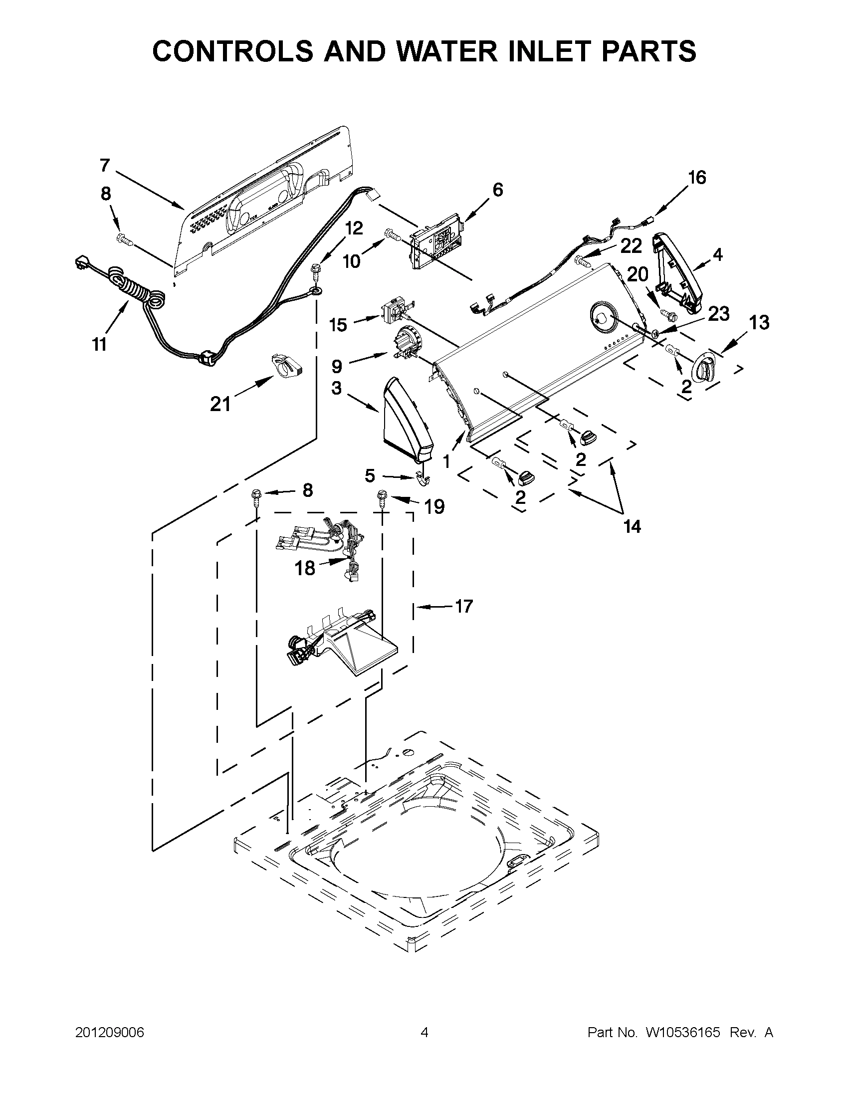 02 - CONTROLS AND WATER INLET PARTS