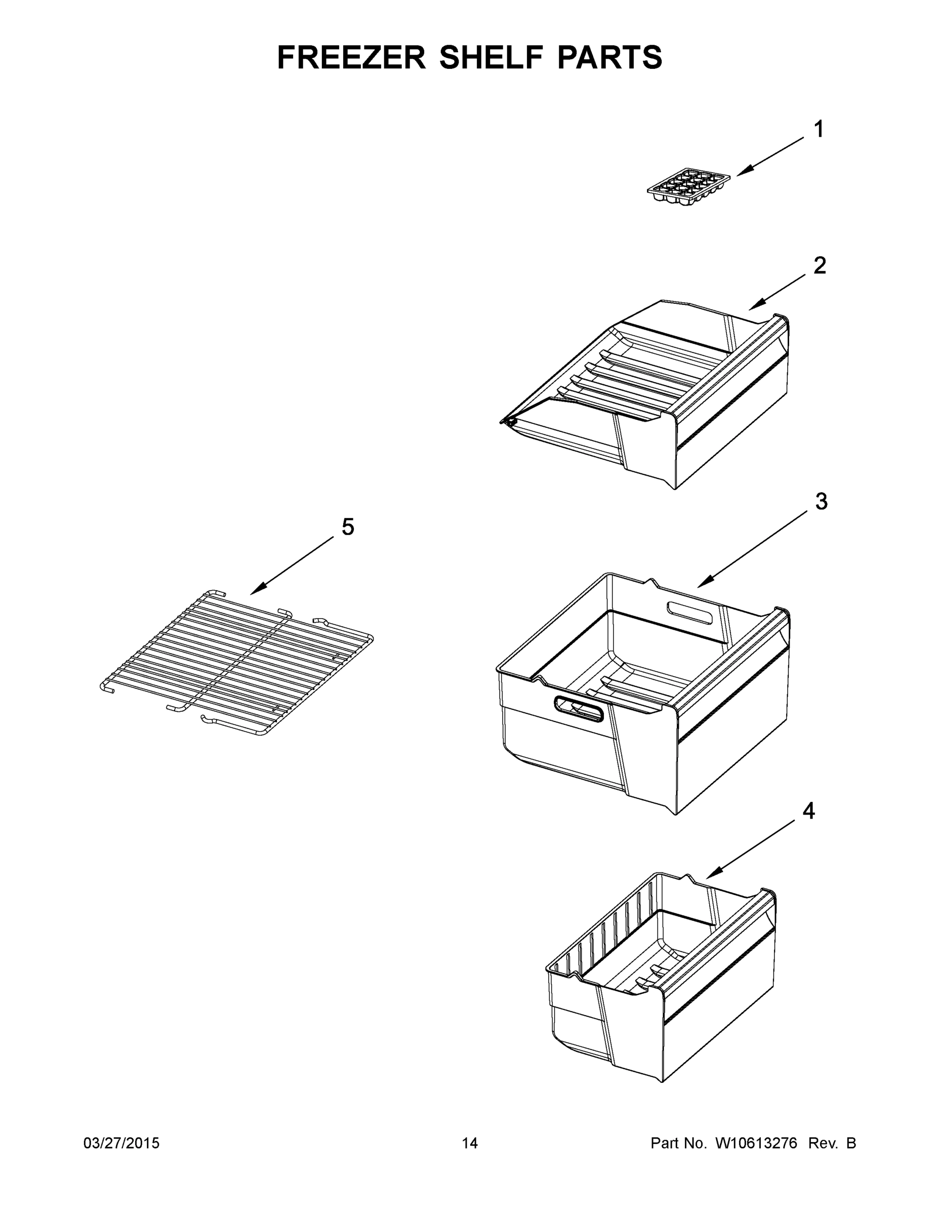 08 - FREEZER SHELF PARTS