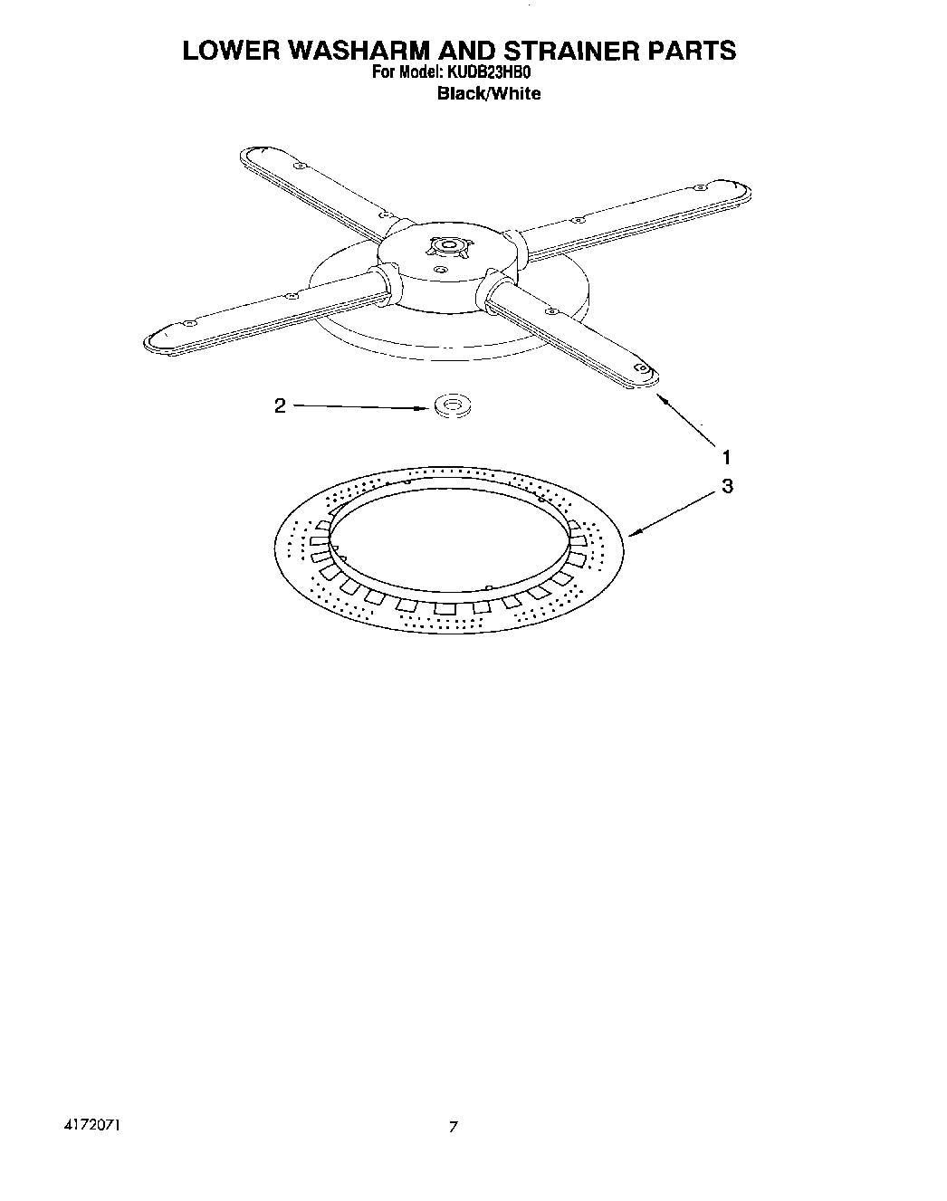 05 - LOWER WASHARM AND STRAINER
