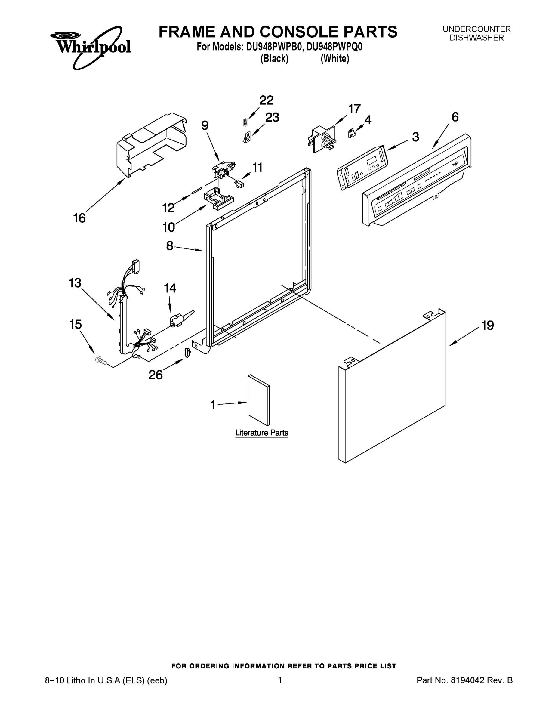 01 - FRAME AND CONSOLE PARTS