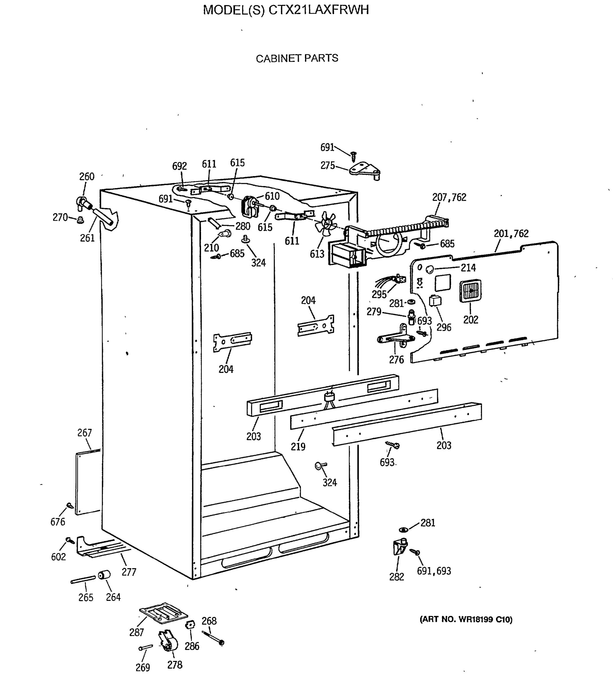 CABINET PARTS