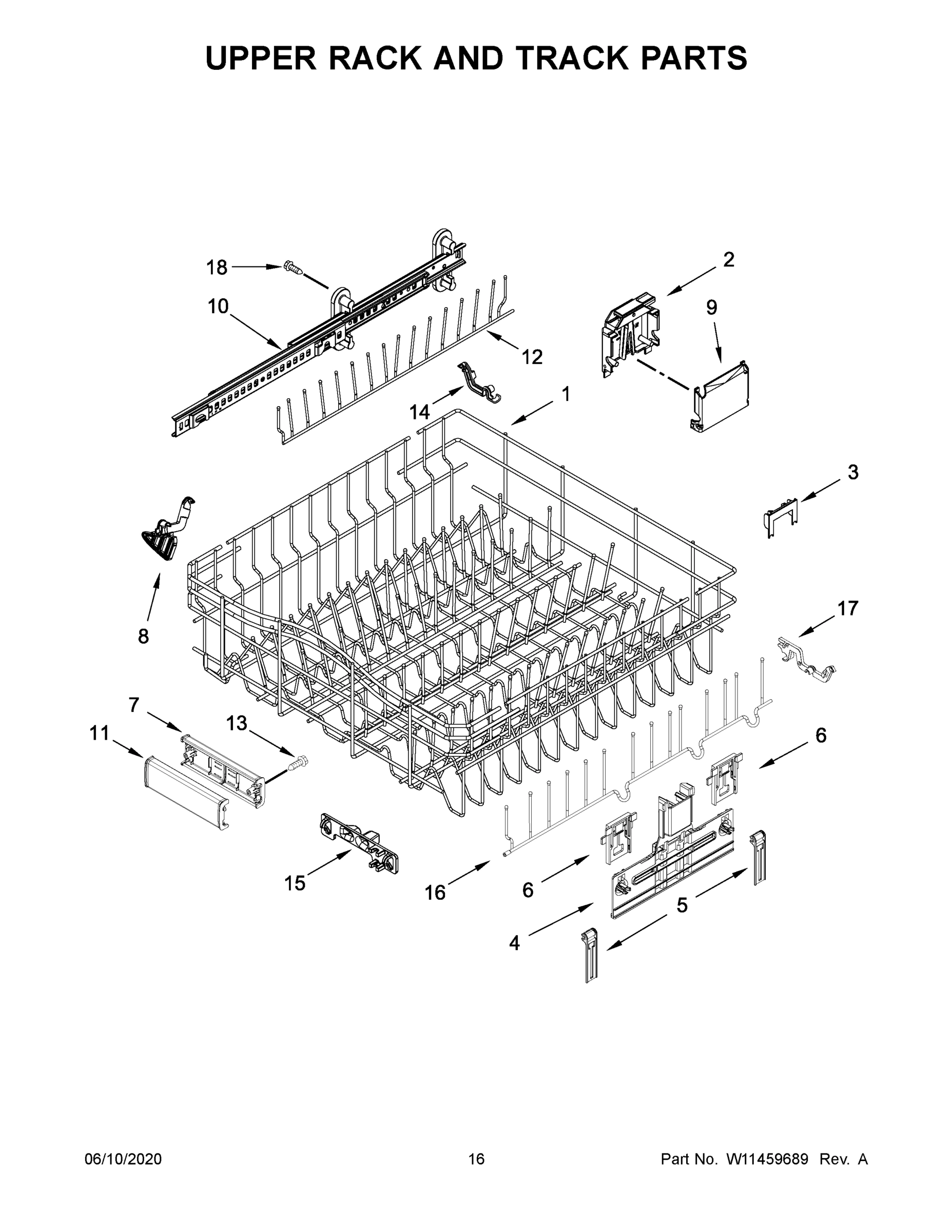09 - UPPER RACK AND TRACK PARTS