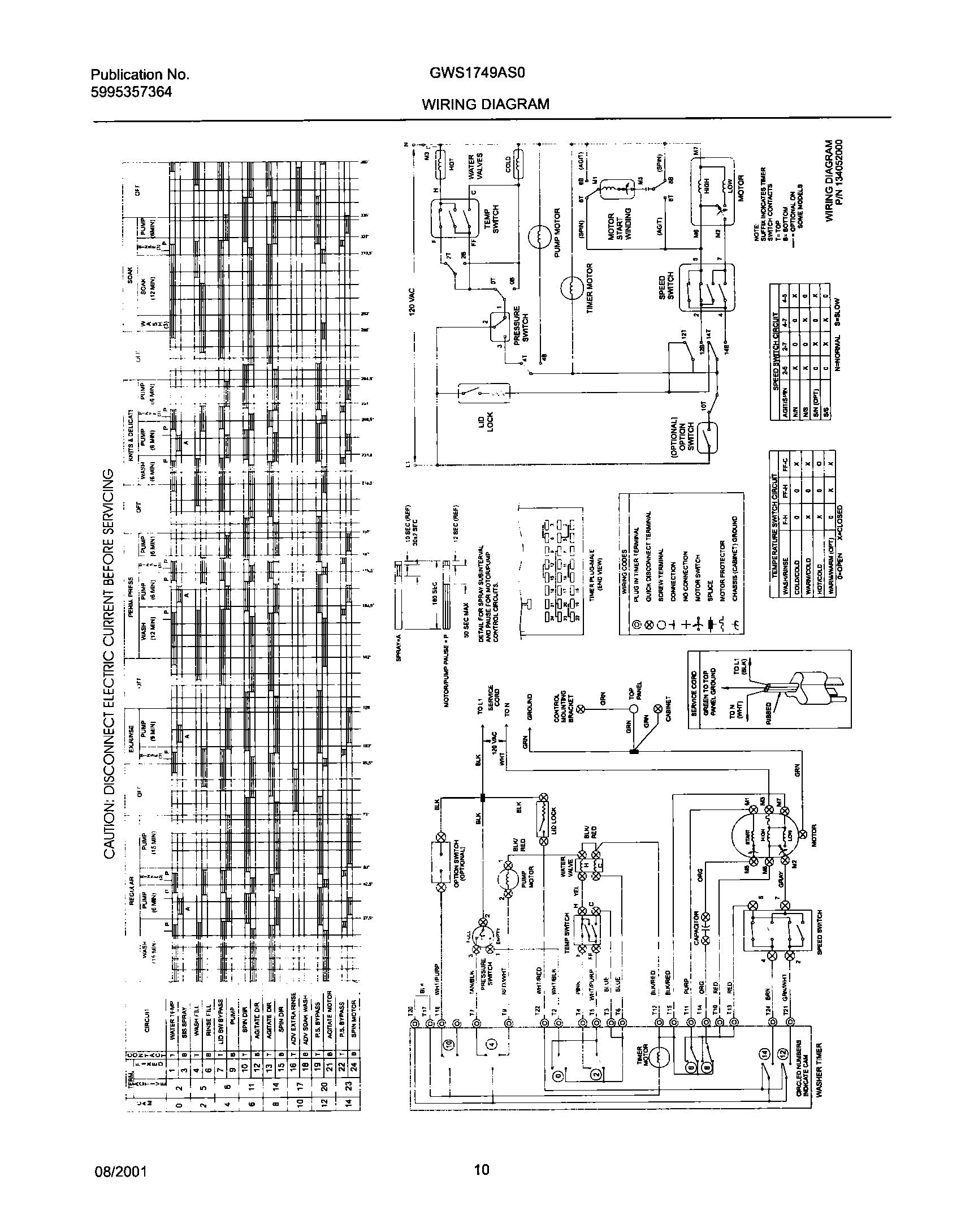 10 - 134052000 WIRING DIAGRAM