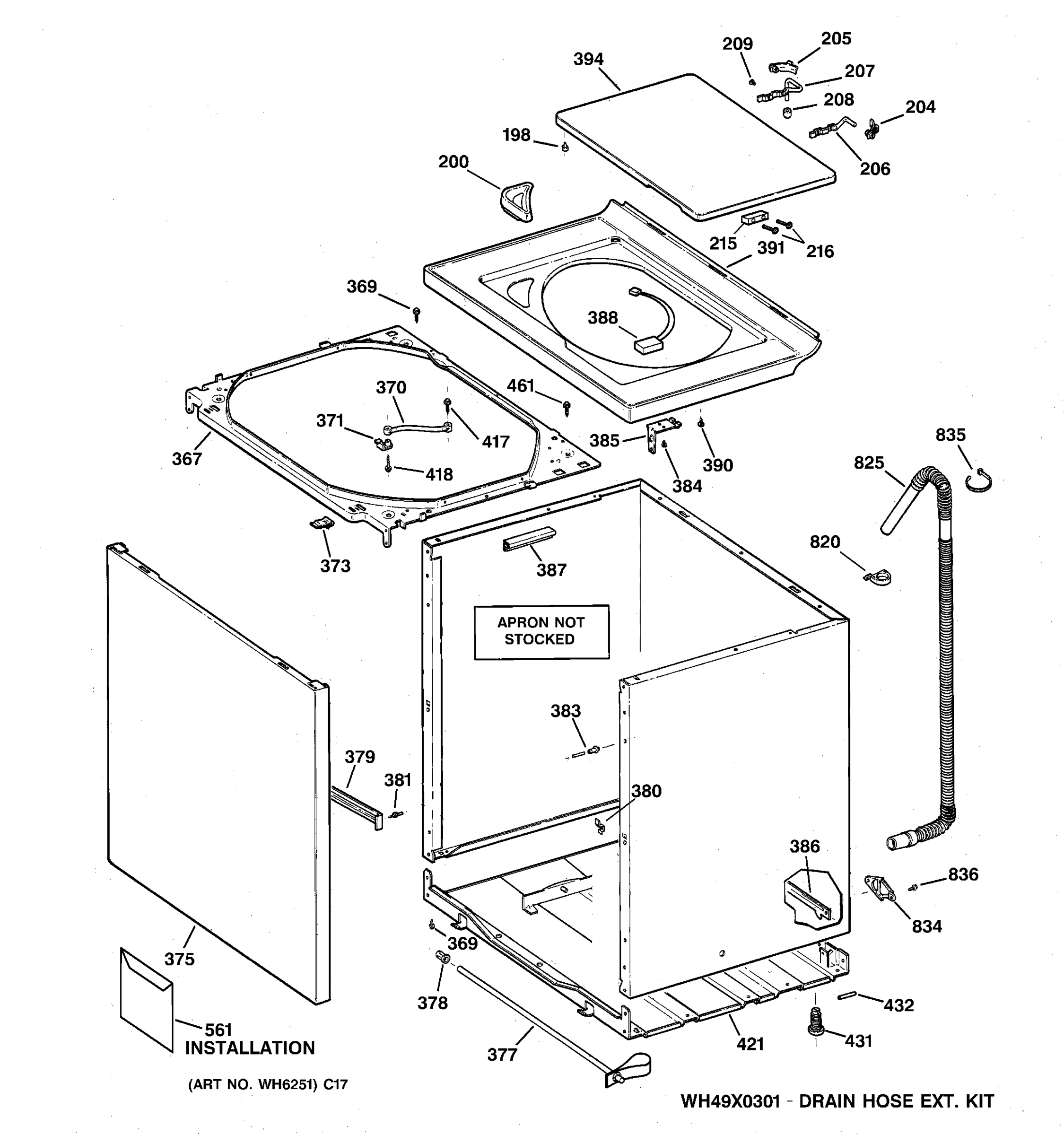 CABINET, COVER & FRONT PANEL