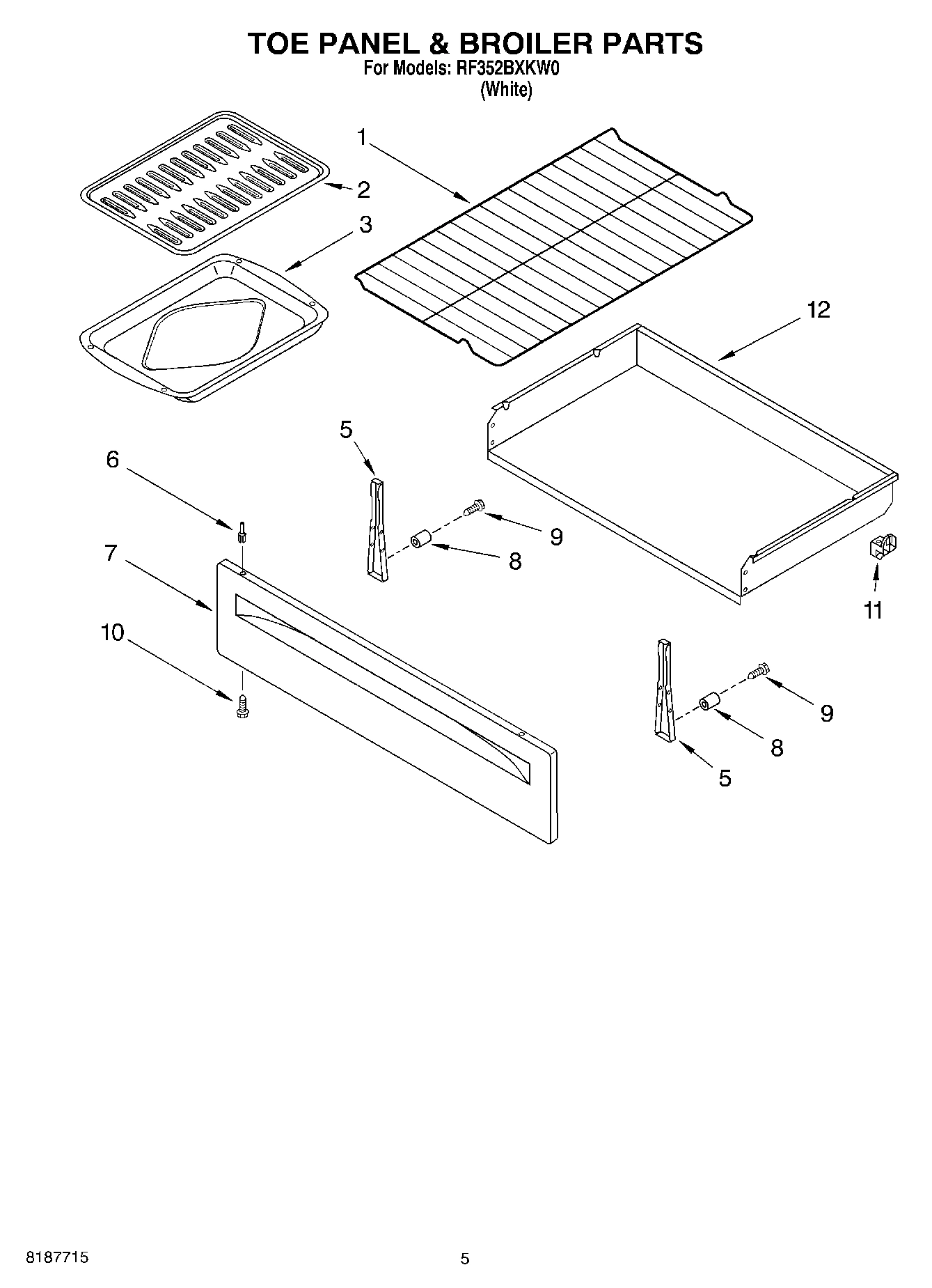 04 - TOE PANEL & BROILER PARTS