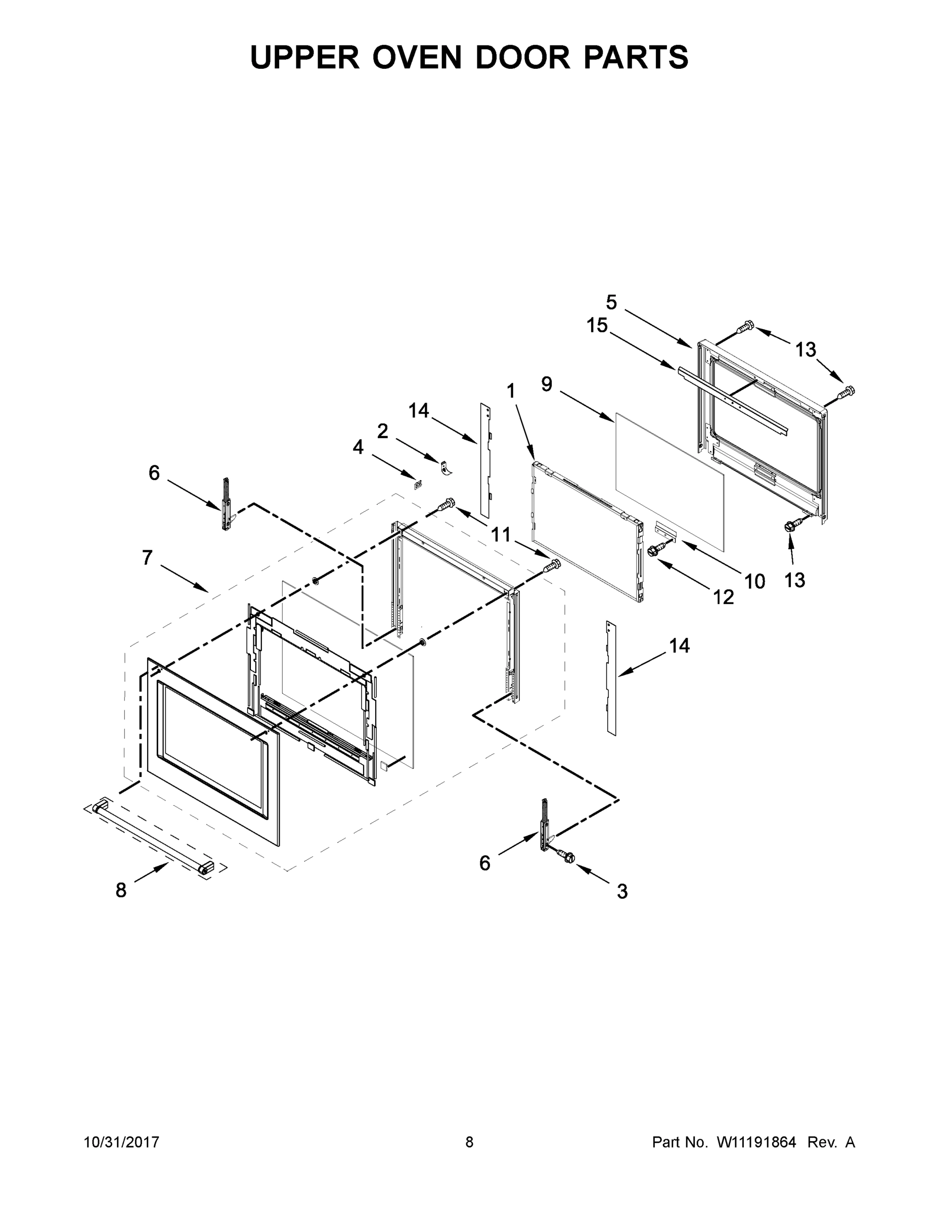05 - UPPER OVEN DOOR PARTS