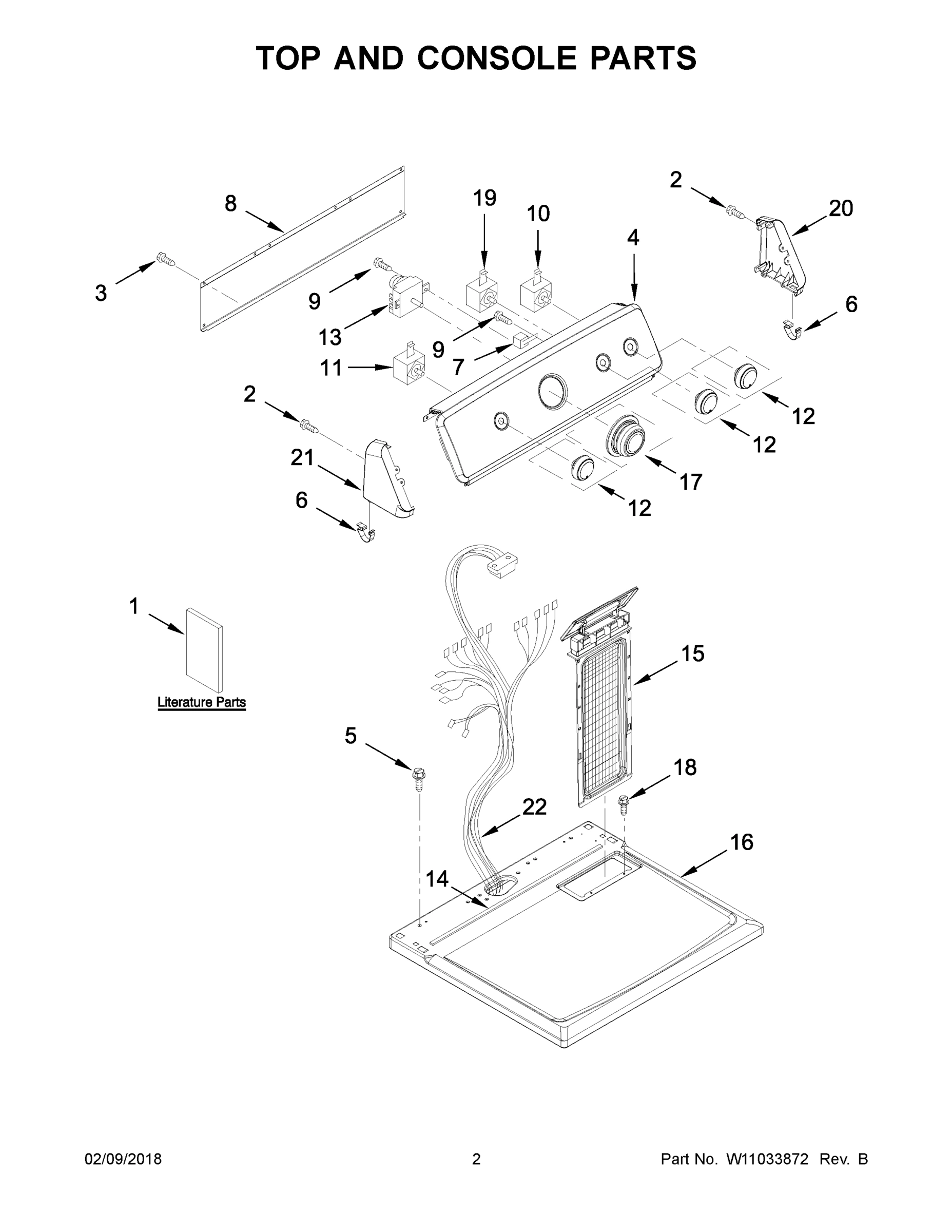 02 - TOP AND CONSOLE PARTS