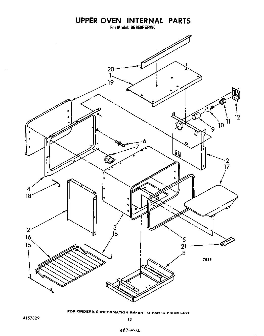 08 - UPPER OVEN INTERNAL, LIT/OPTIONAL