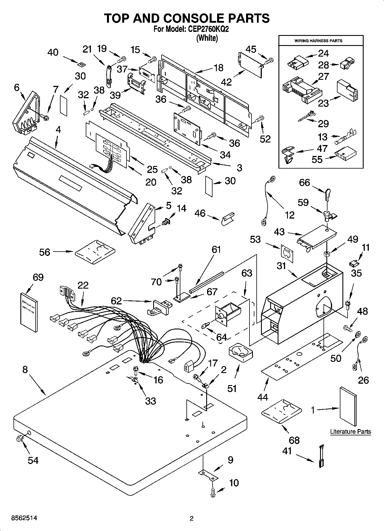 01 - TOP AND CONSOLE PARTS