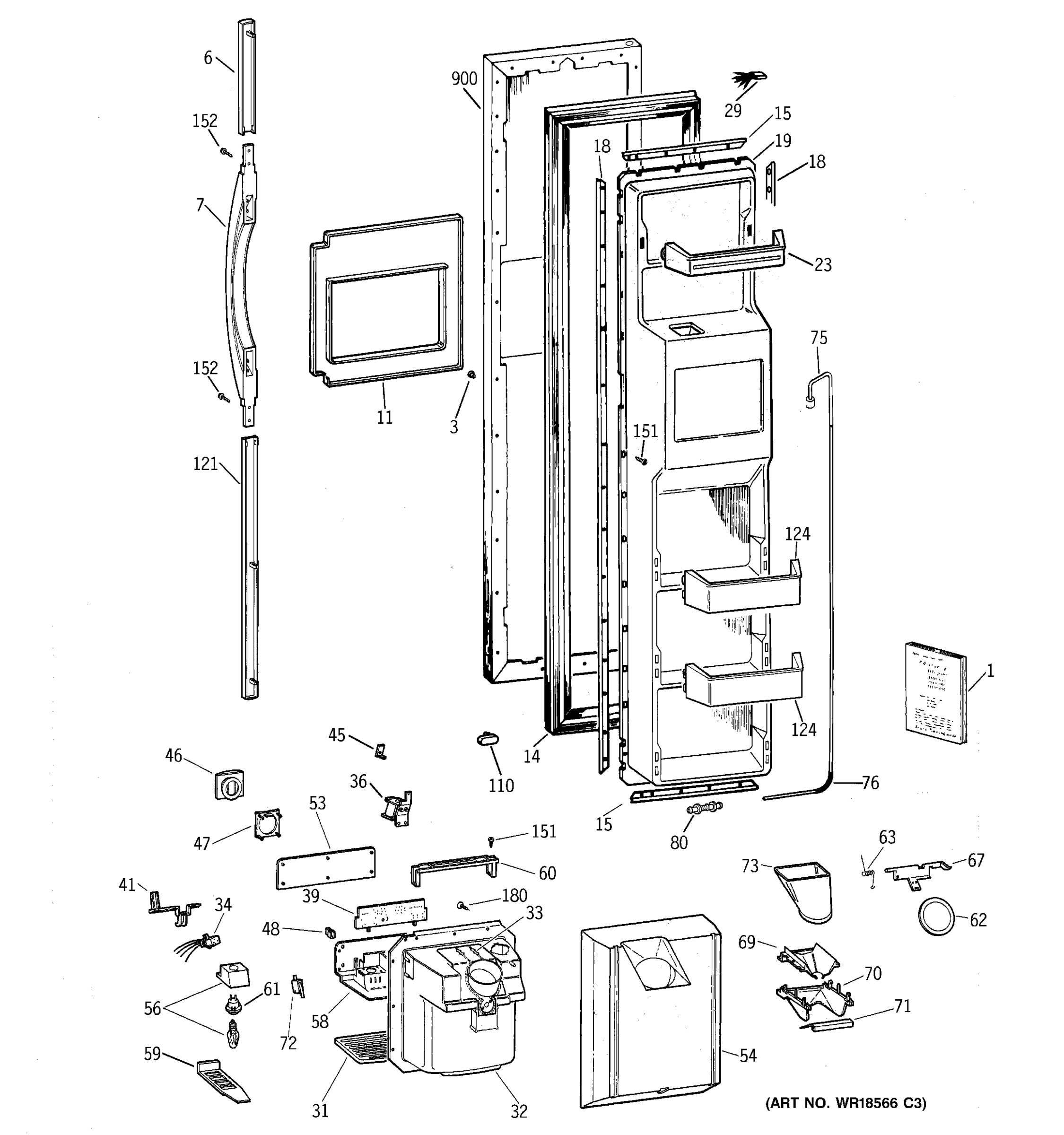 FREEZER DOOR