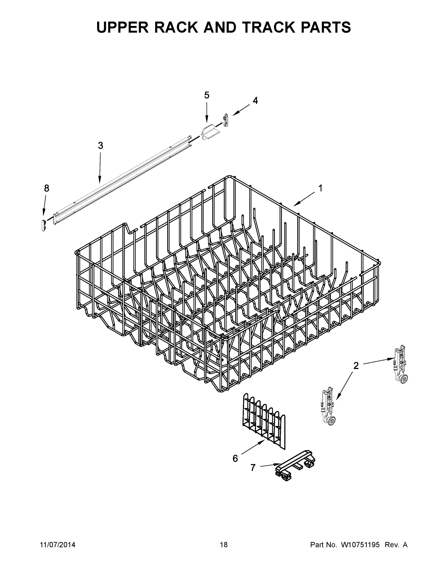 10 - UPPER RACK AND TRACK PARTS