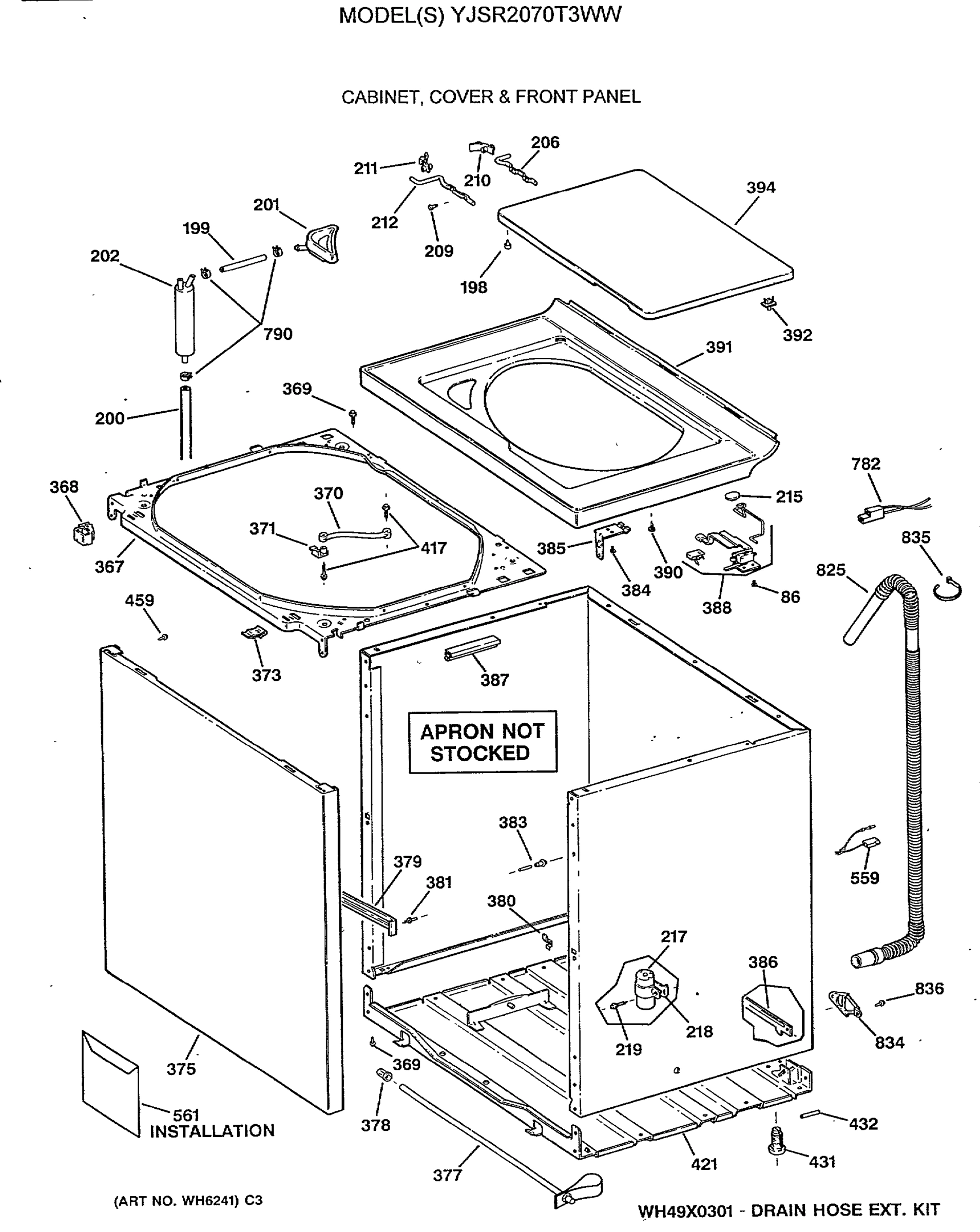 CABINET, COVER & FRONT PANEL
