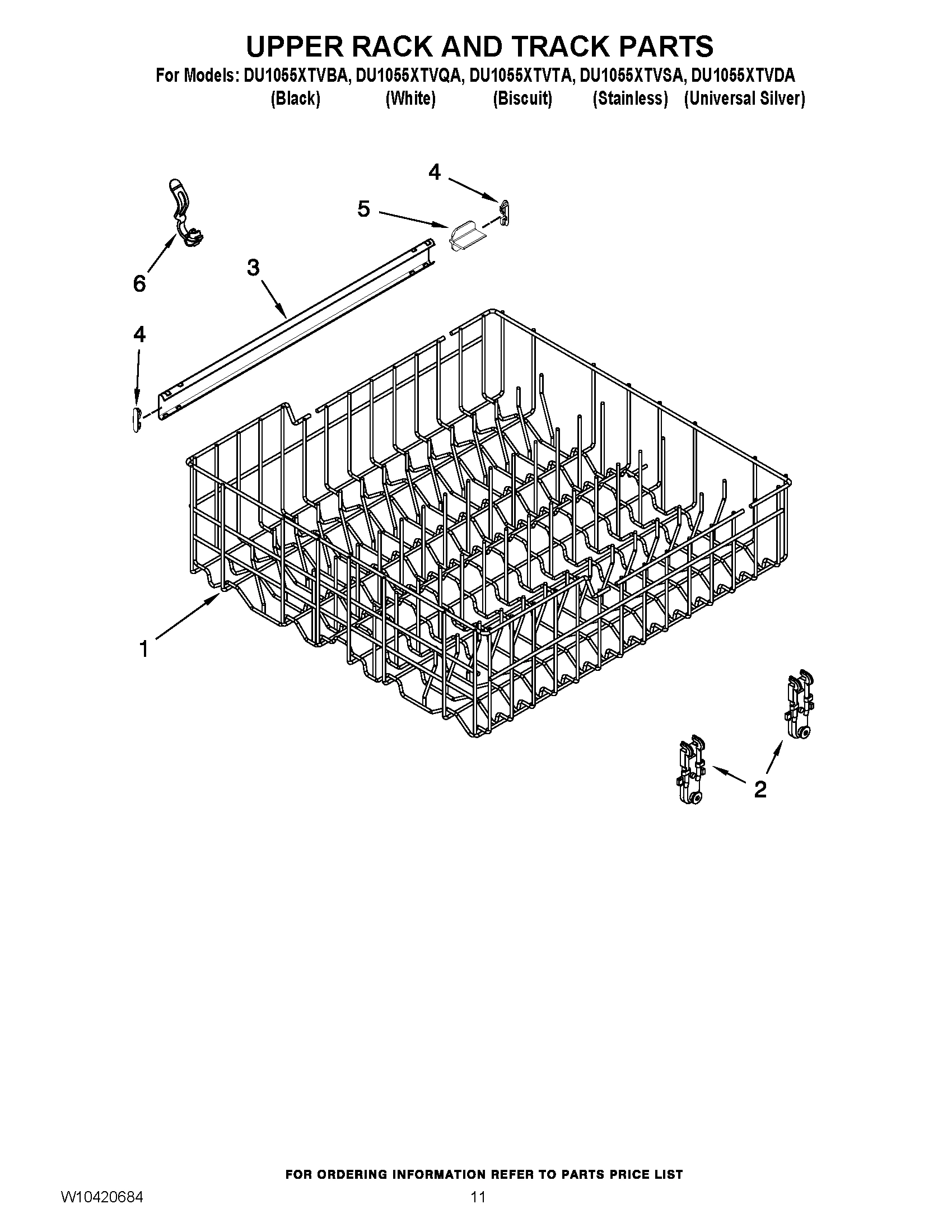 09 - UPPER RACK AND TRACK PARTS