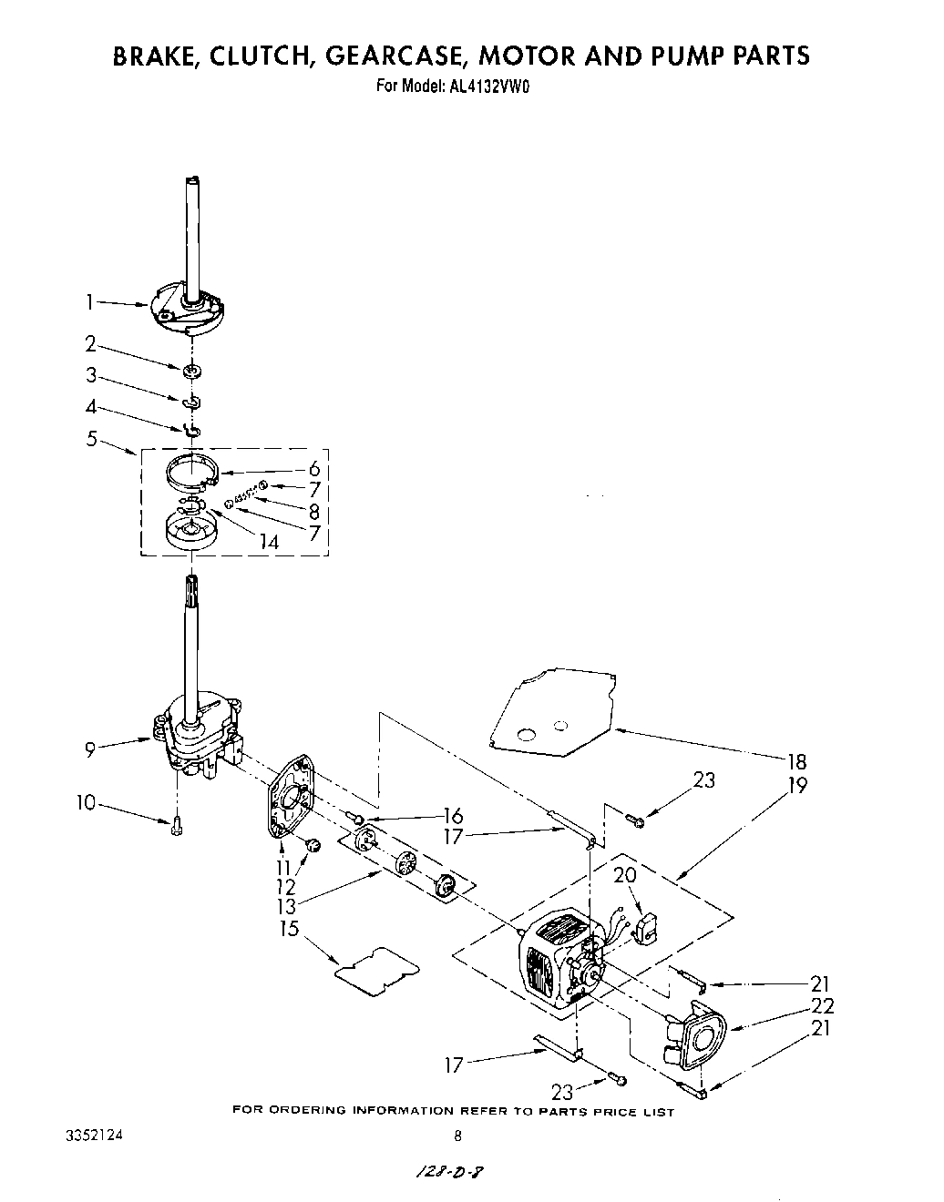 06 - BRAKE, CLUTCH, GEARCASE, MOTOR AND PUMP