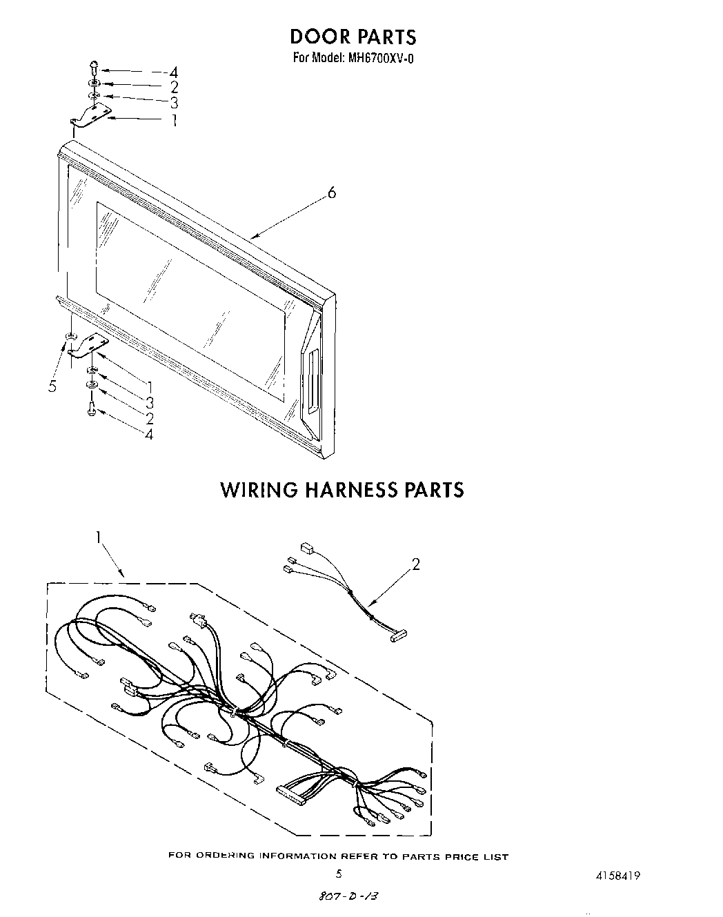 05 - DOOR , WIRING HARNESS , LIT/OPTIONAL