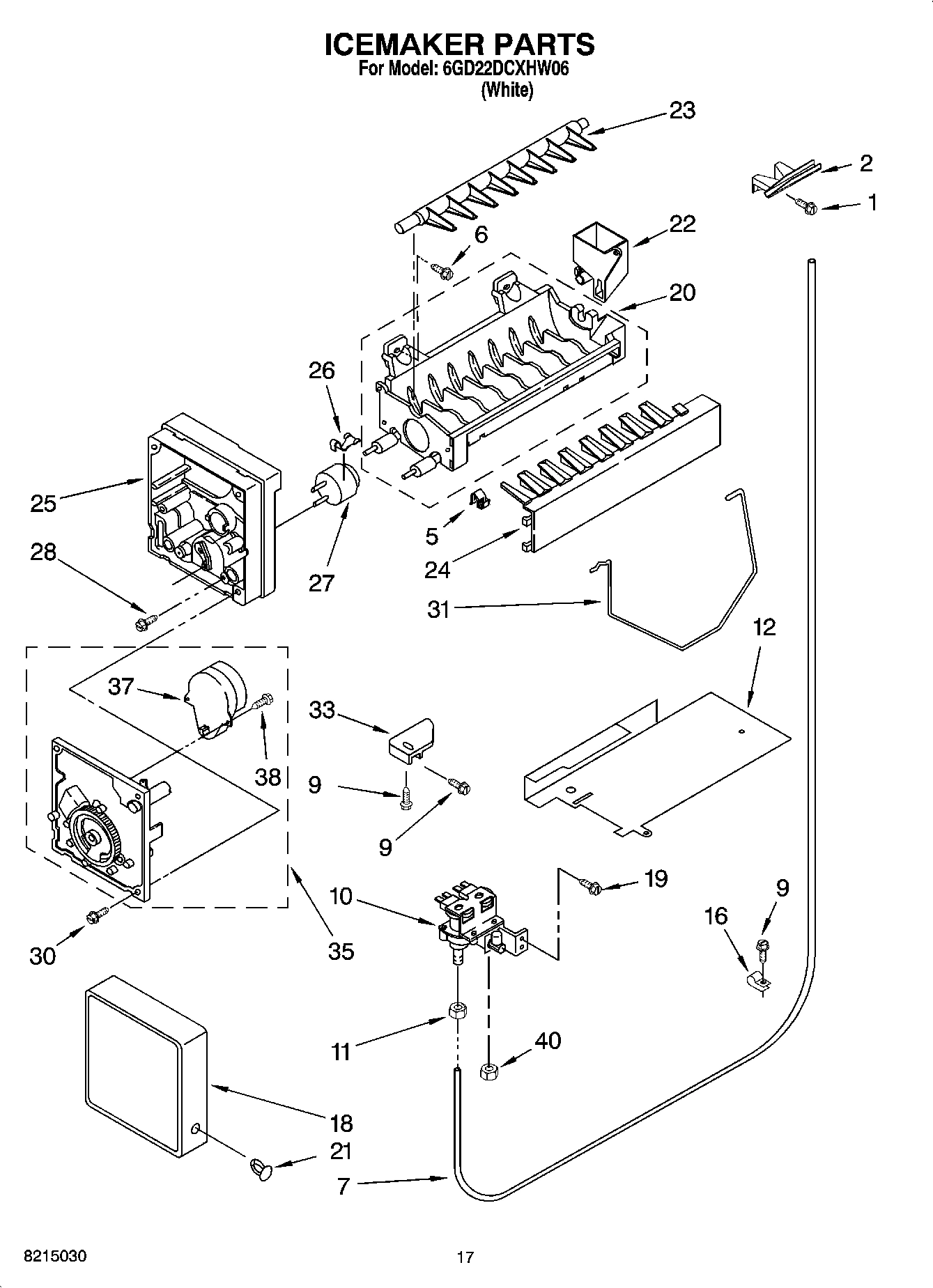 11 - ICEMAKER PARTS