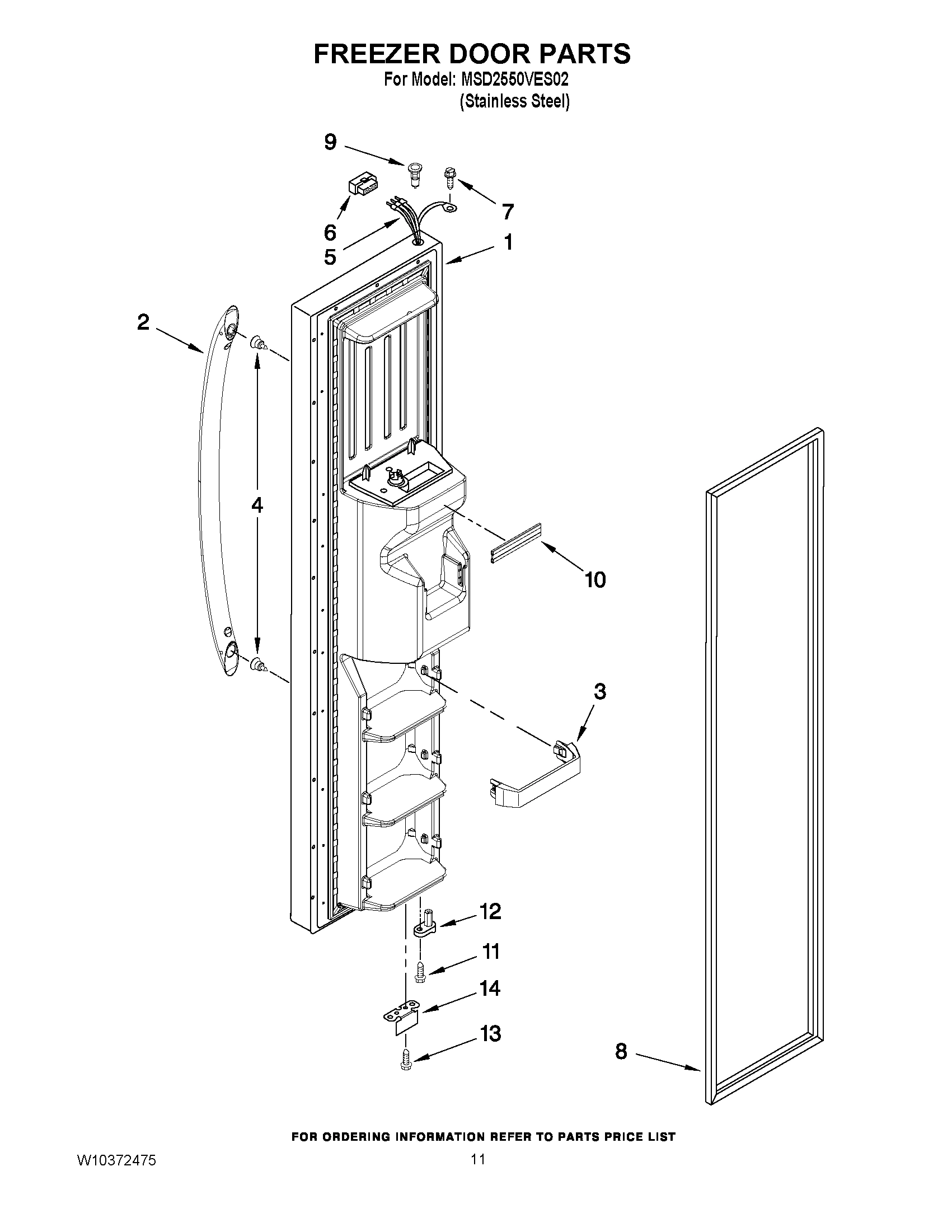 07 - FREEZER DOOR PARTS