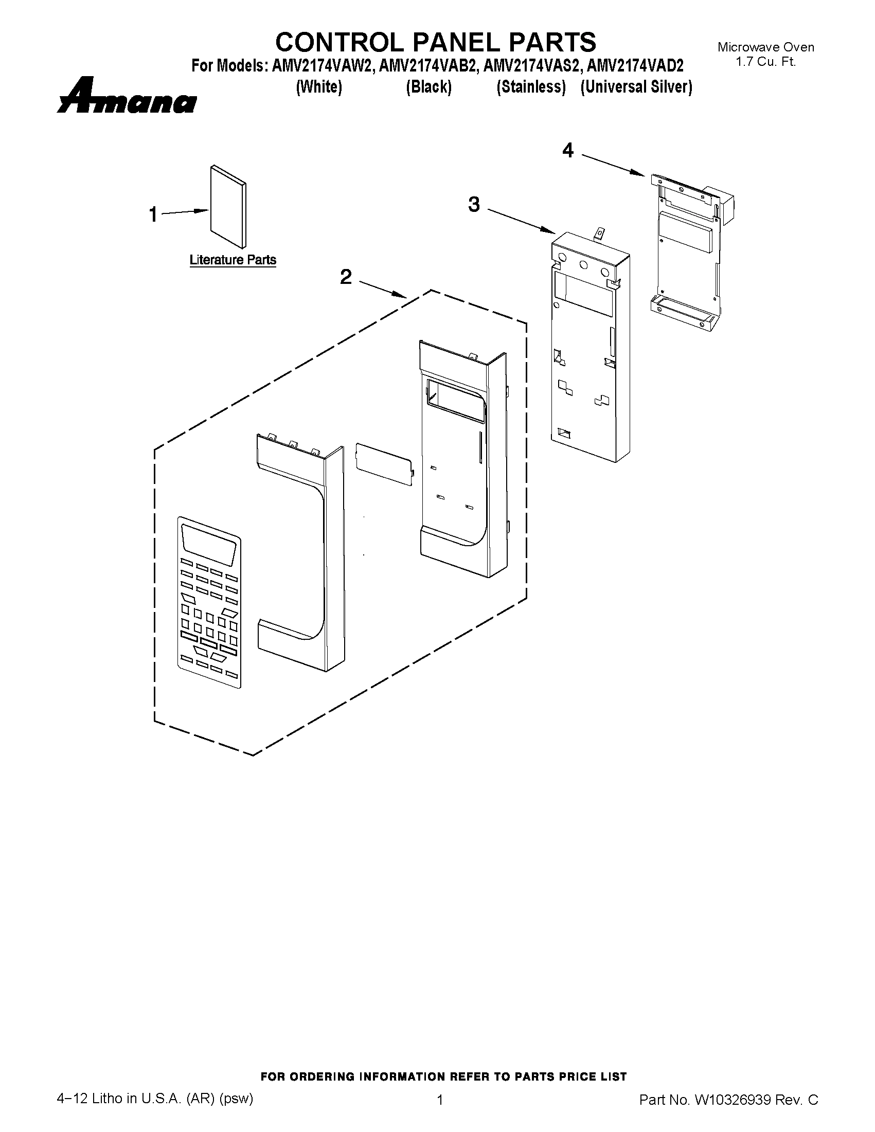 01 - CONTROL PANEL PARTS