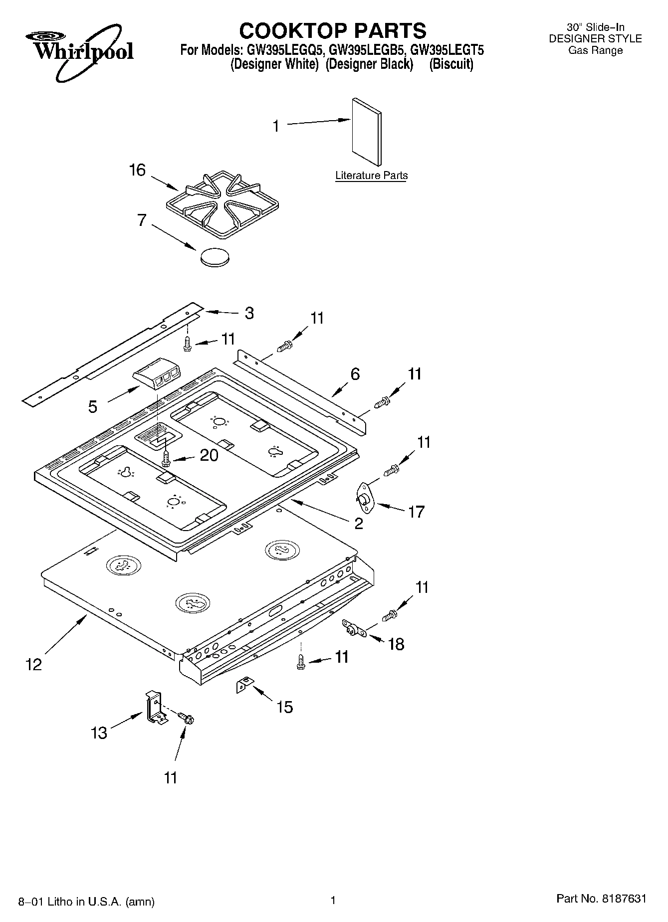 01 - COOKTOP, LITERATURE