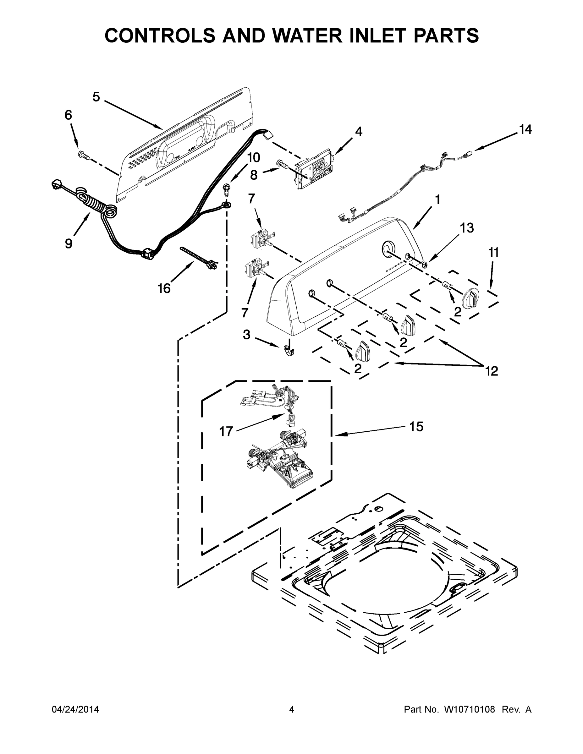 03 - CONTROLS AND WATER INLET PARTS