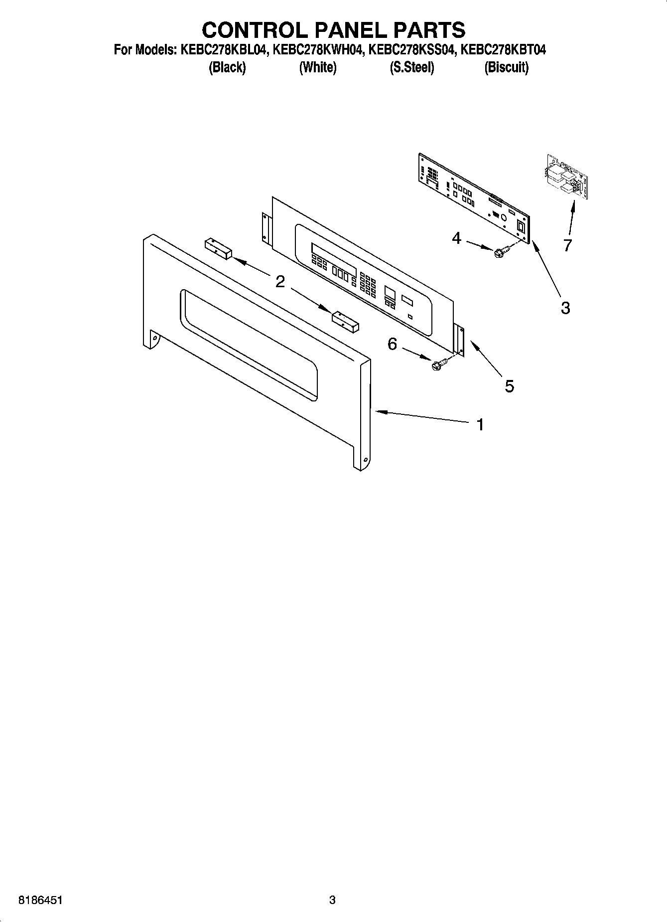 02 - CONTROL PANEL PARTS