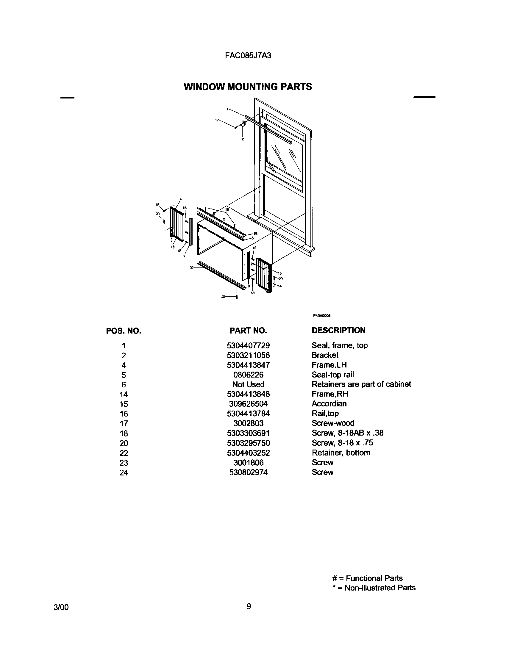11 - WINDOW MOUNTING PARTS