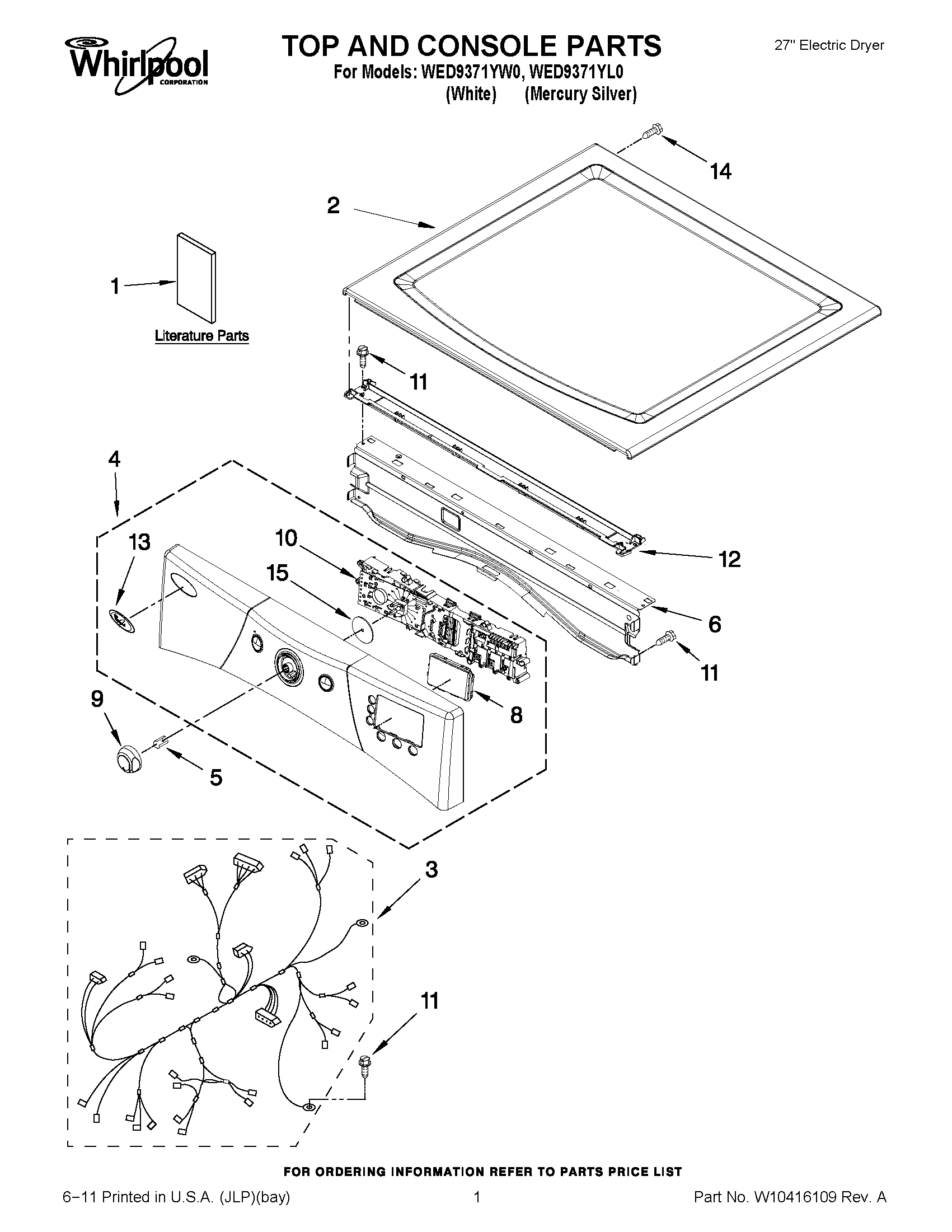 01 - TOP AND CONSOLE PARTS