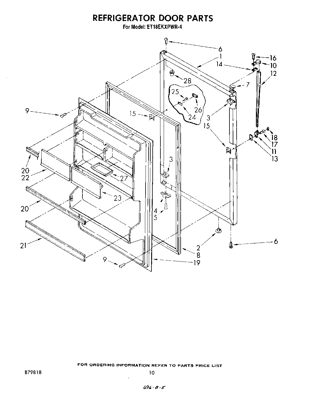 08 - REFRIGERATOR DOOR , NOT ILLUSTRATED