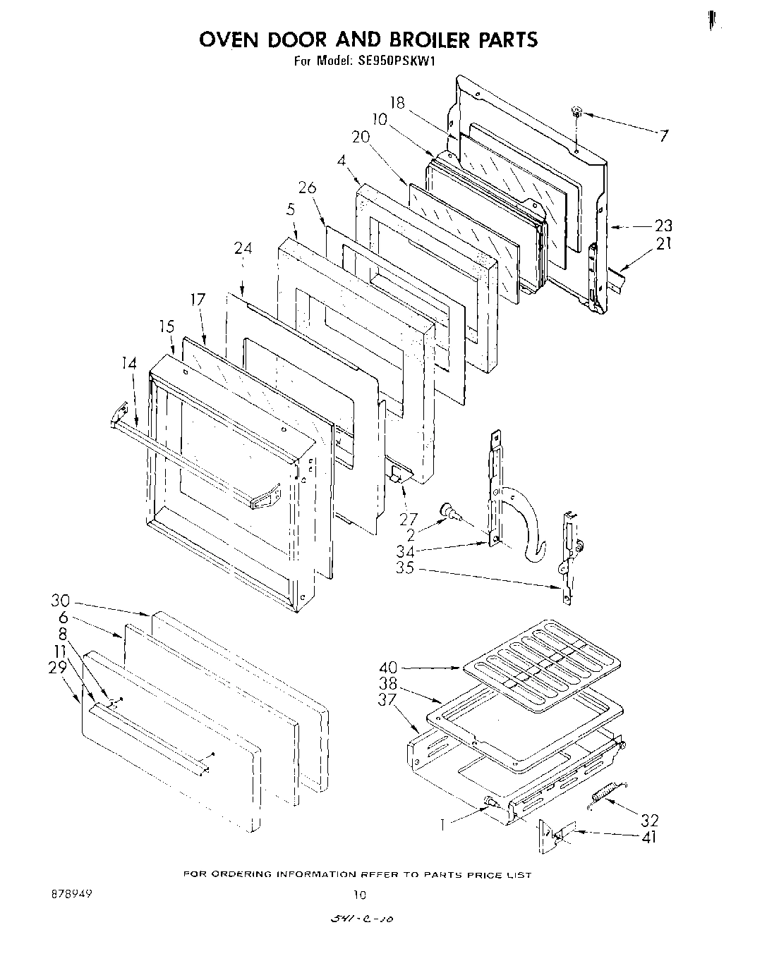 08 - OVEN DOOR AND BROILER