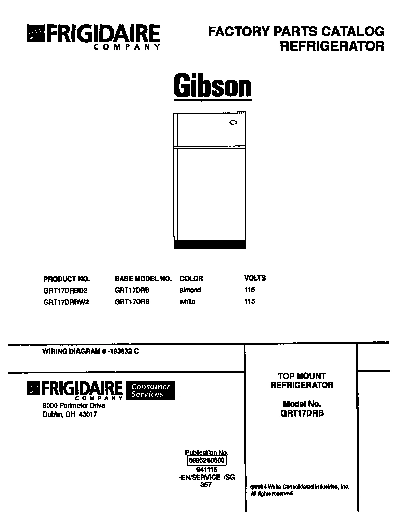 01 - TOP MOUNT REFRIGERATOR