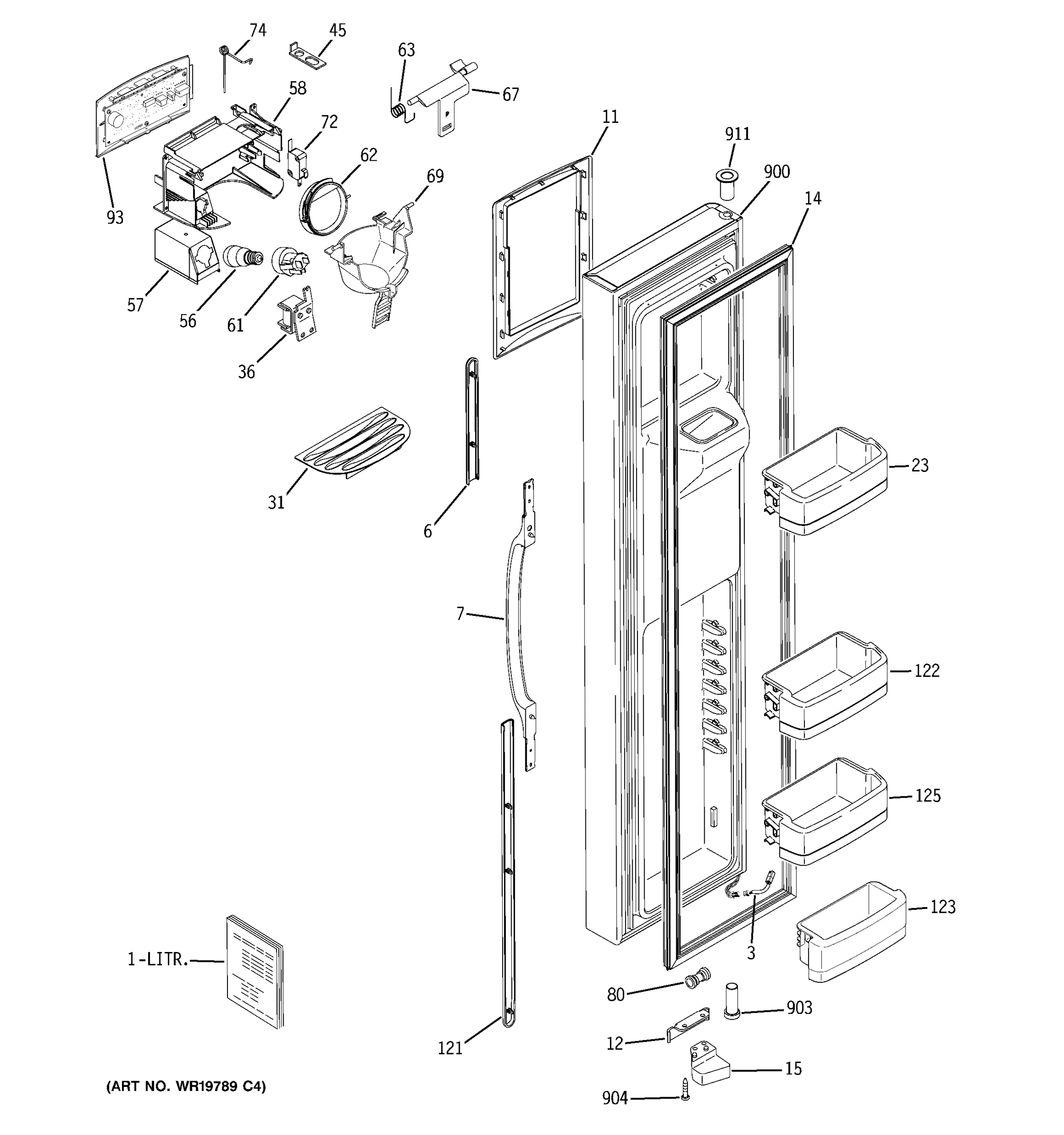FREEZER DOOR