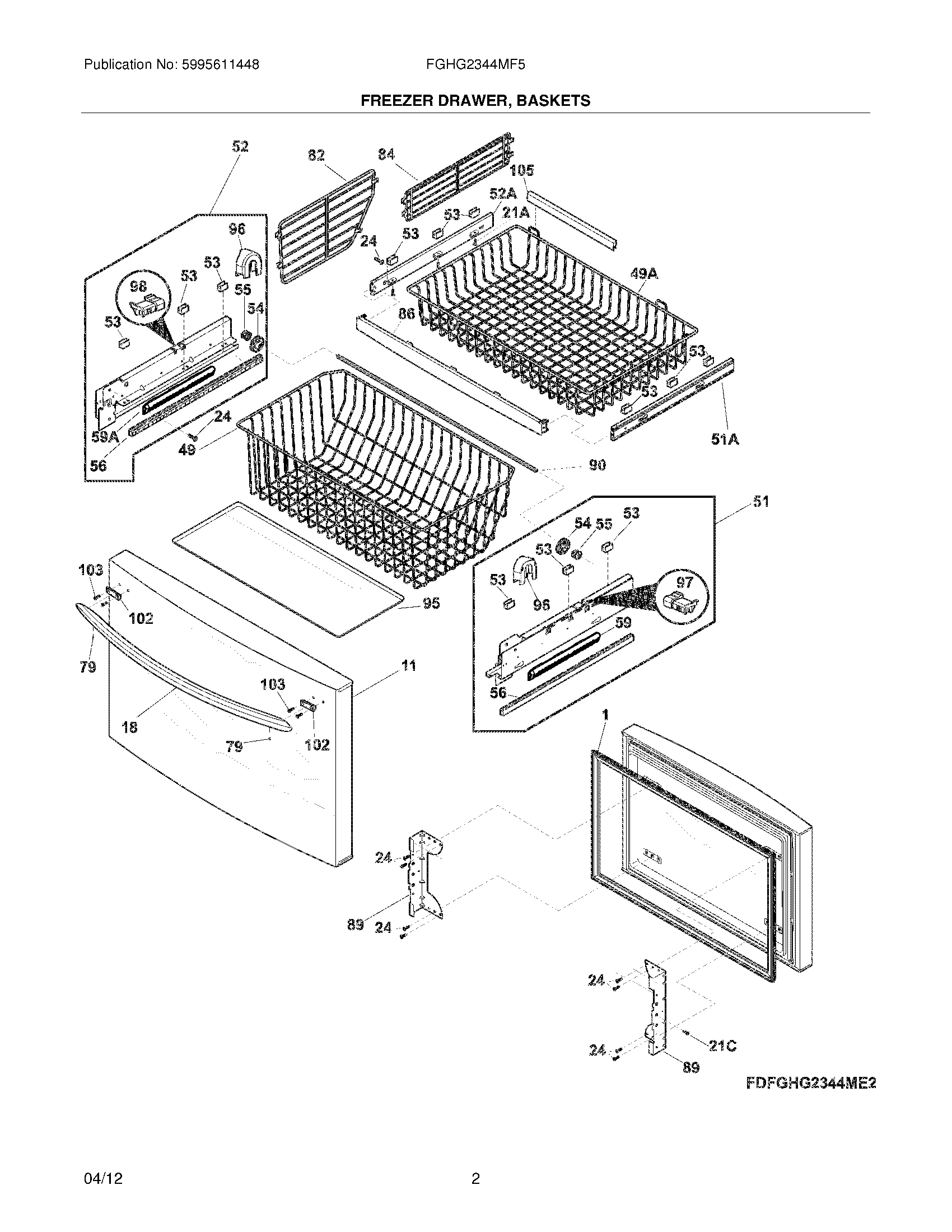 03 - FREEZER DRAWER/BASKETS