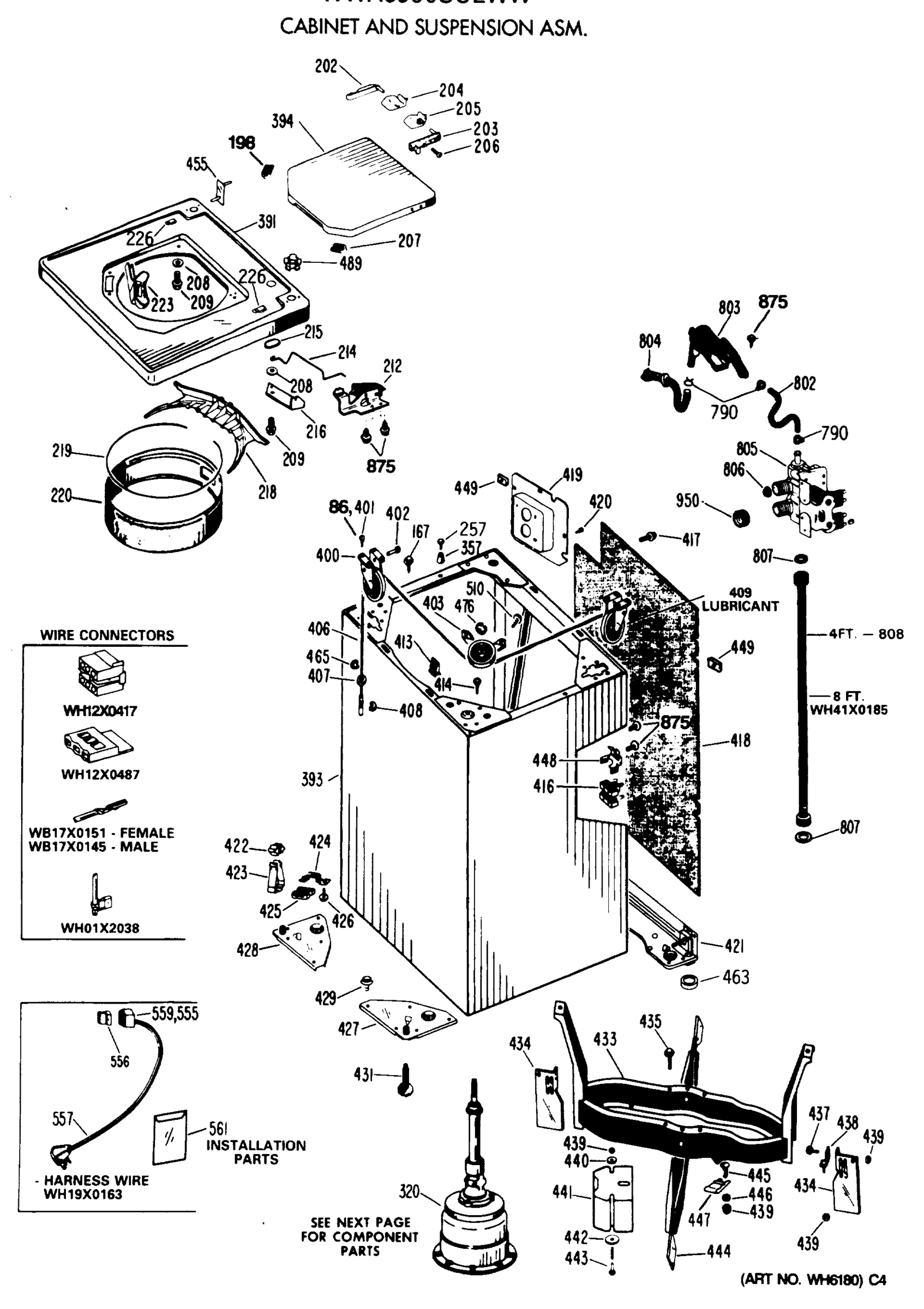 CABINET AND SUSPENSION ASM.